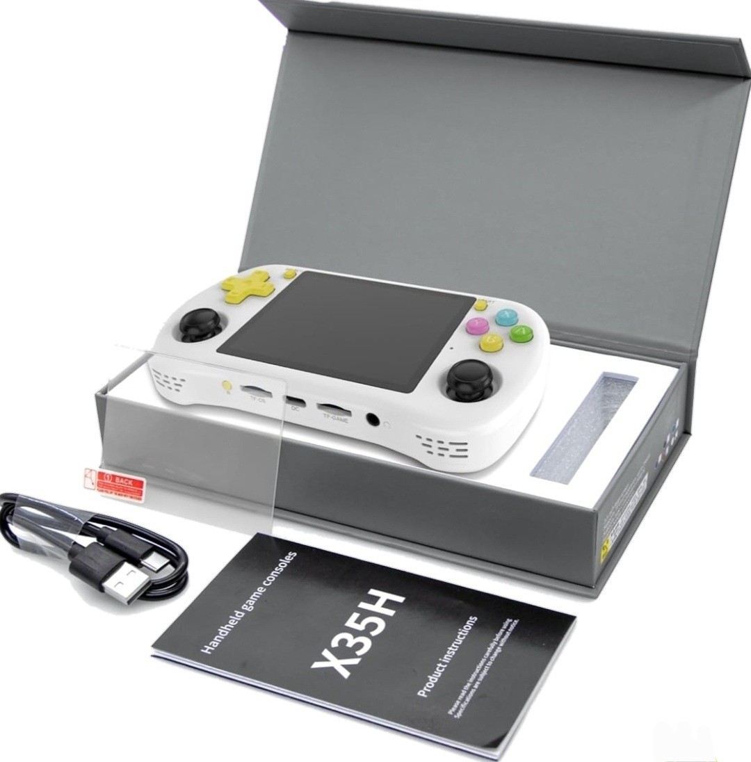 Powkiddy NEW X35H Portable Retro Handheld Game Console RK3566 Linux System