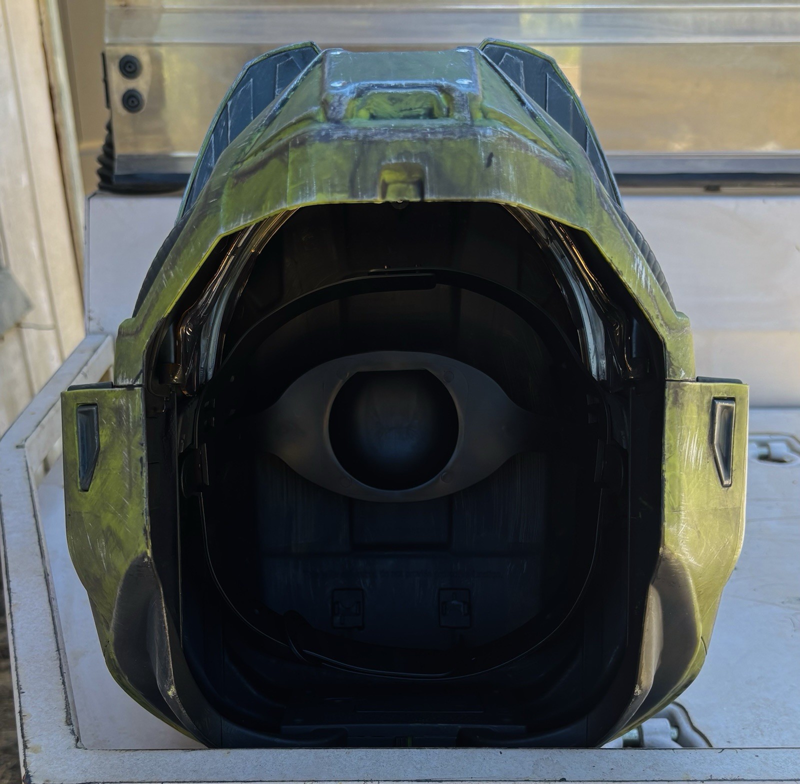 PREMIUM Halo Infinite Master Chief Full Sized Wearable Helmet with LED Lights