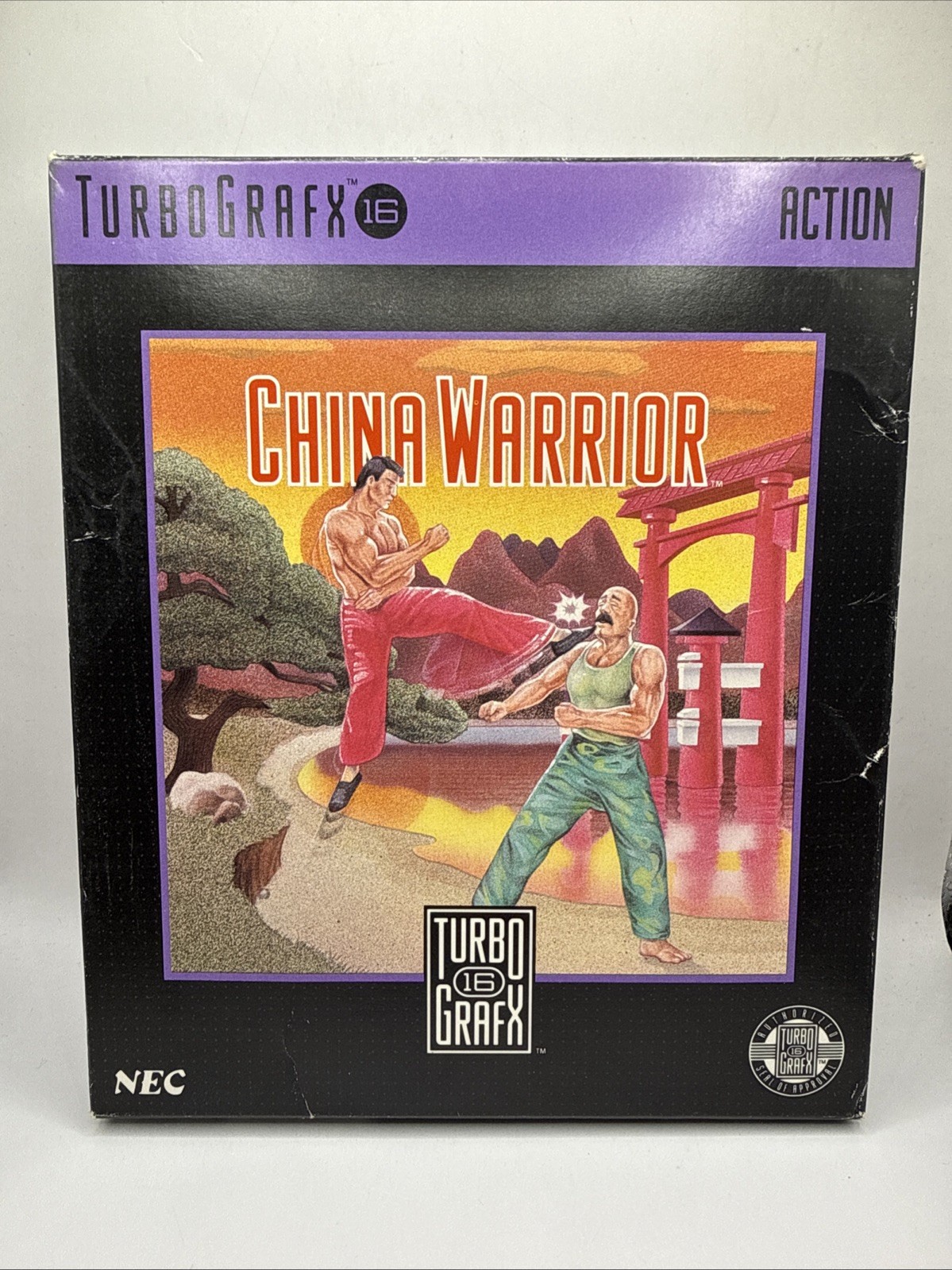 China Warrior (TurboGrafx-16, 1989) Complete In Box