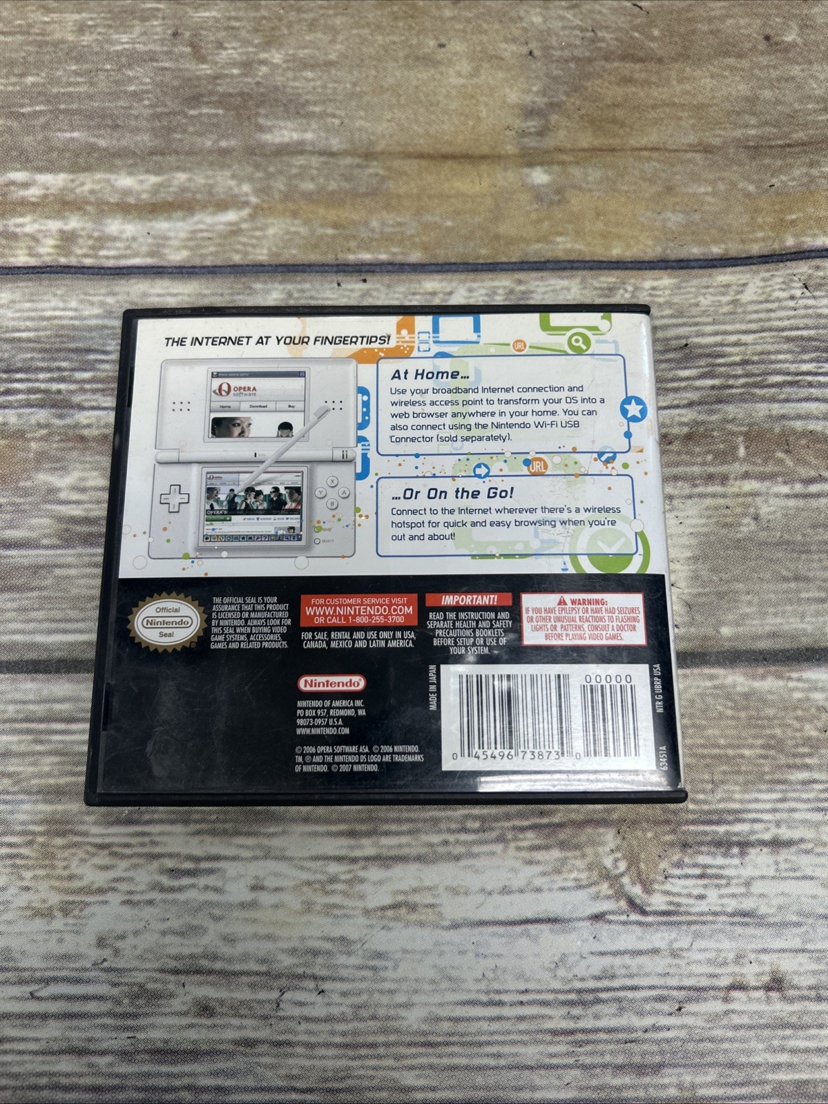 Nintendo DS Browser (Nintendo DS, 2007) Complete W/ Manual TESTED WORKING