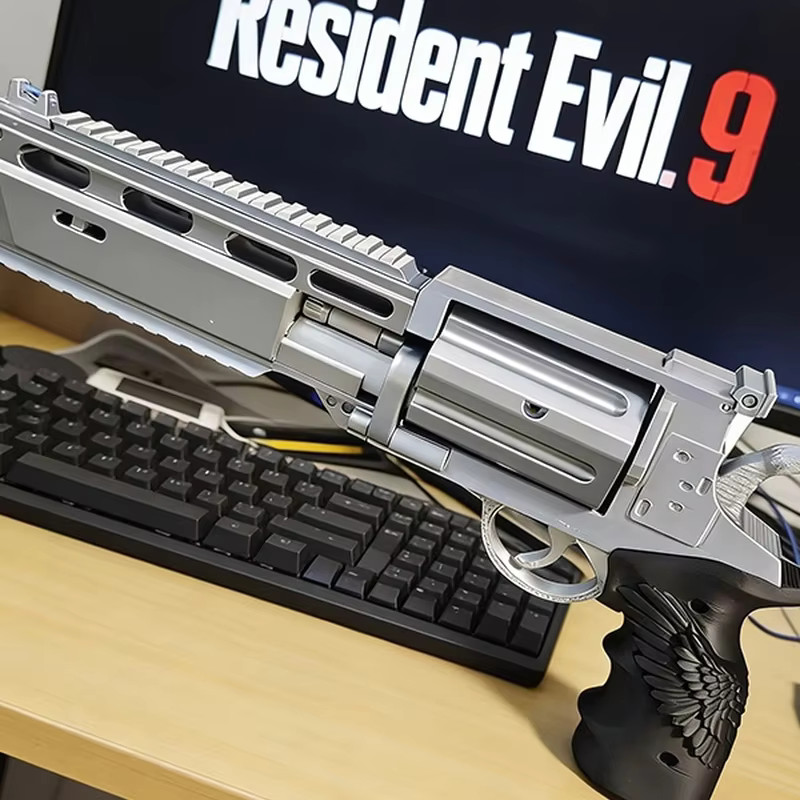 Resident Evil 9 Requiem Leon Revolver Weapon Replica Cosplay Prop Video Game
