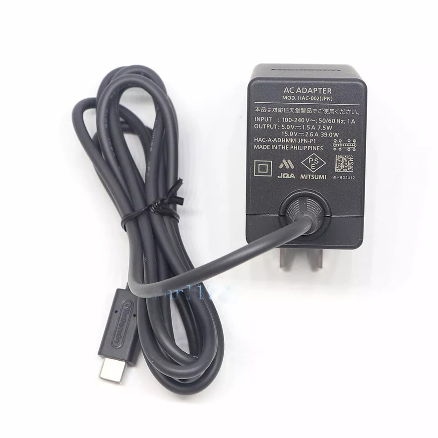 New For Nintendo Switch +OLED AC Power Adapter Supply Charger HAC-002 US