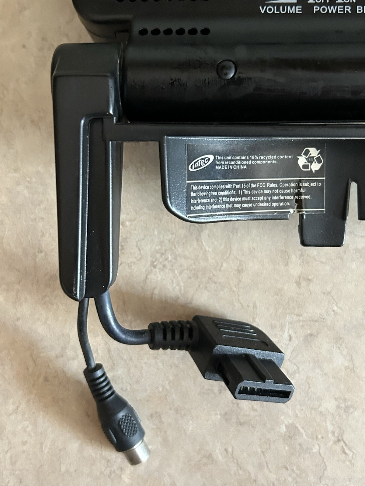 Intec Black Nintendo GameCube Portable LCD Screen – Tested, Working (2004)