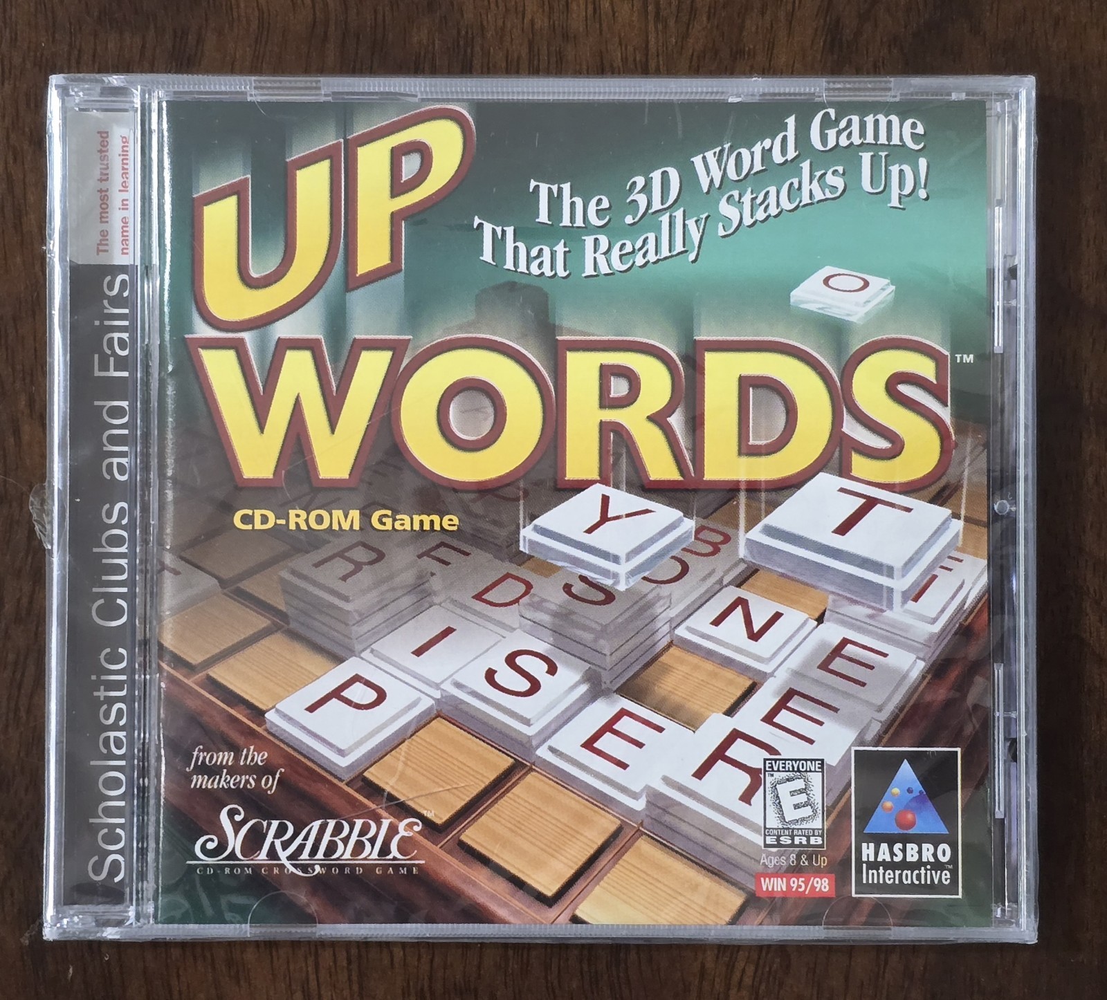 UP WORDS – SCRABBLE HASBRO INTERACTIVE (PC, 1999) FACTORY SEALED. WIN 95/98