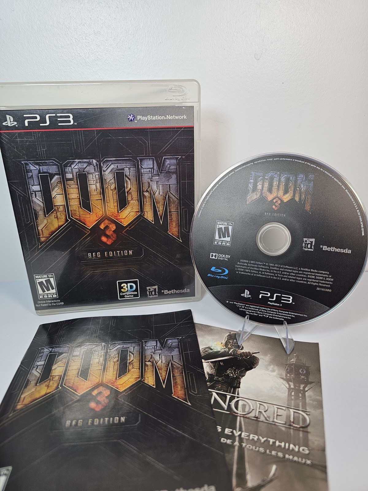 Doom 3 BFG Edition (Sony PlayStation 3, 2012) CIB Tested And Working