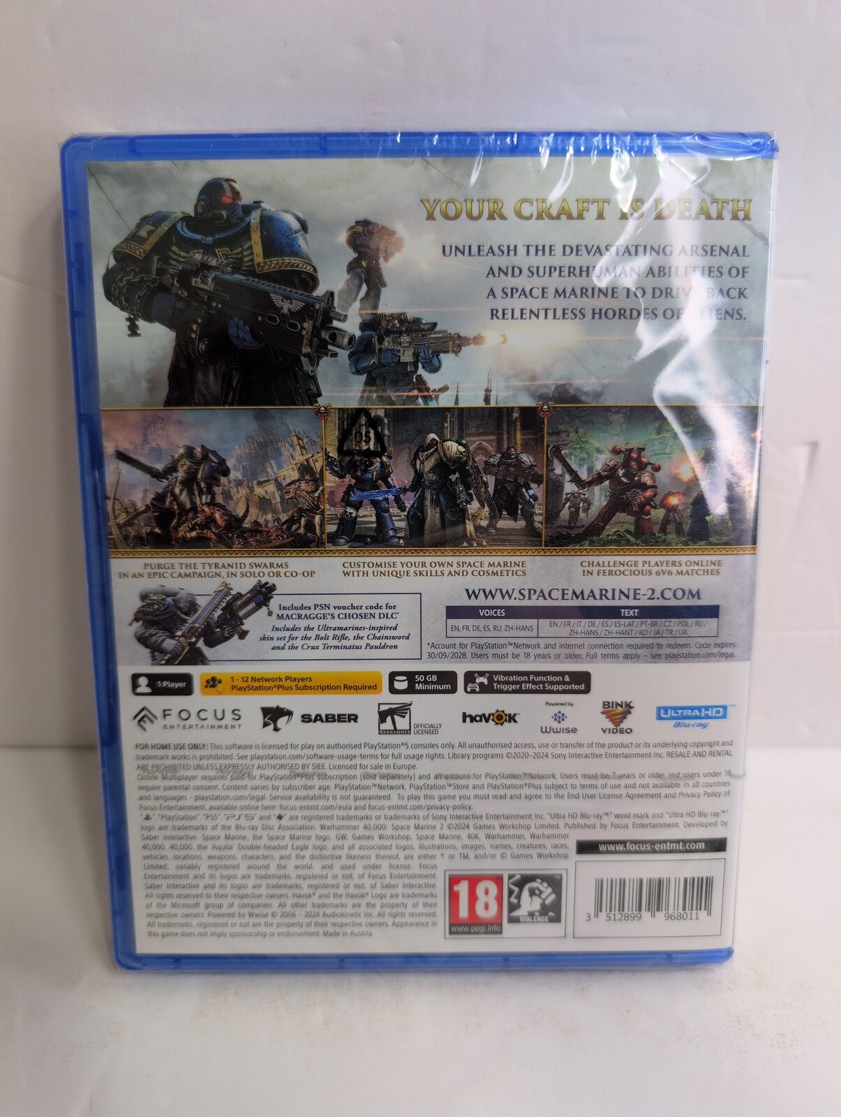 Warhammer 40,000: Space Marine 2 PlayStation 5