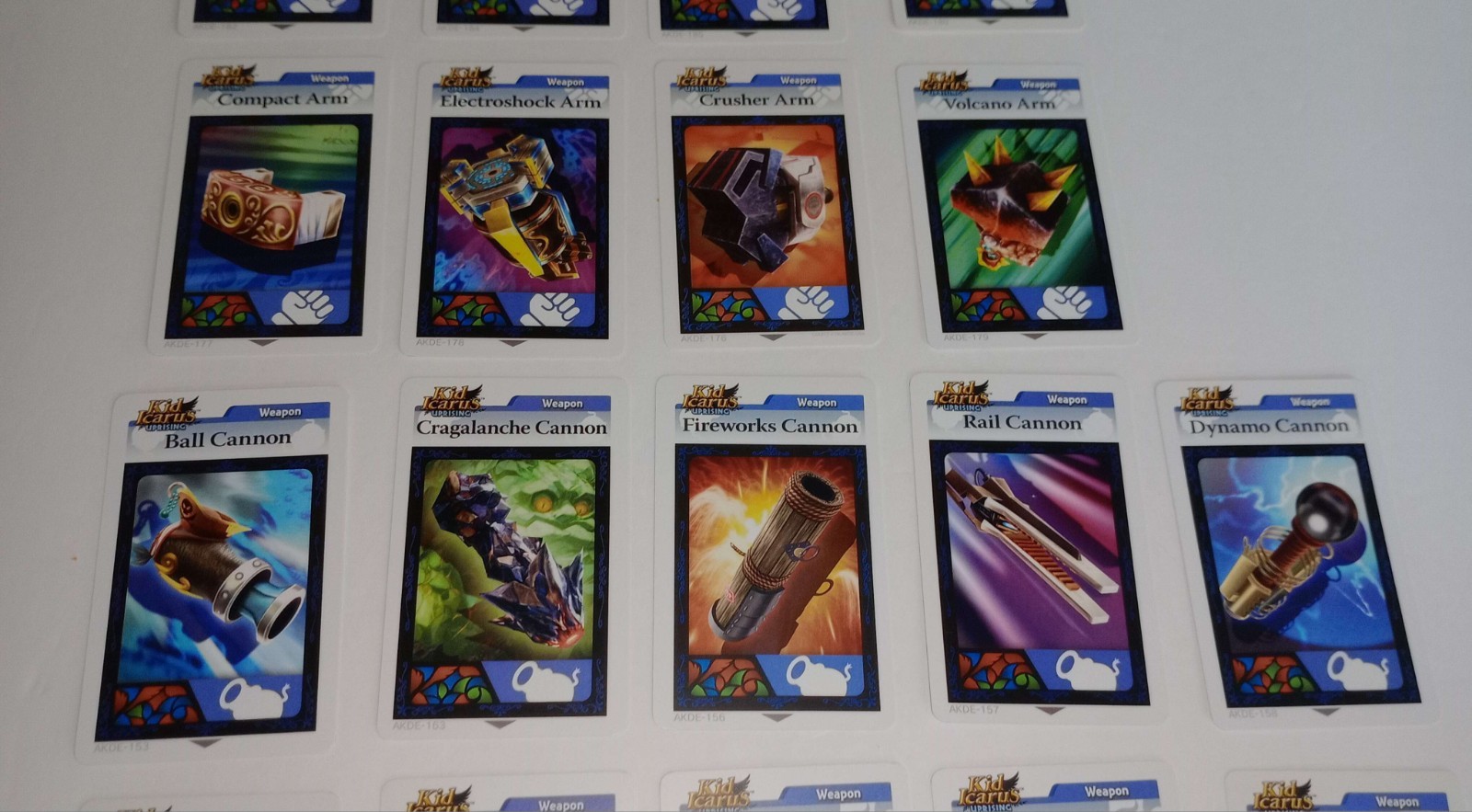 Nintendo 3DS Kid Icarus Uprising AR Cards Lot 20 Count Excellent Condition