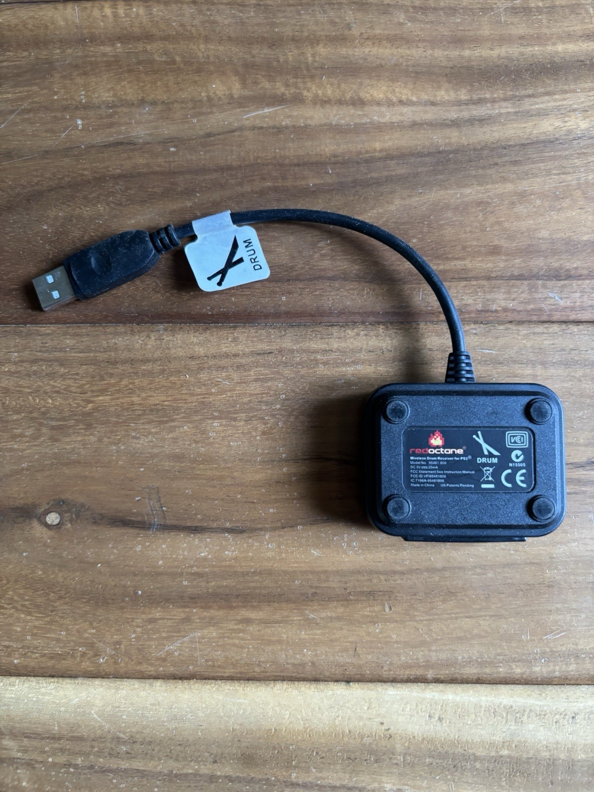 RedOctane Wireless Drum Receiver PS3 95481.806 Dongle Guitar Hero World Tour