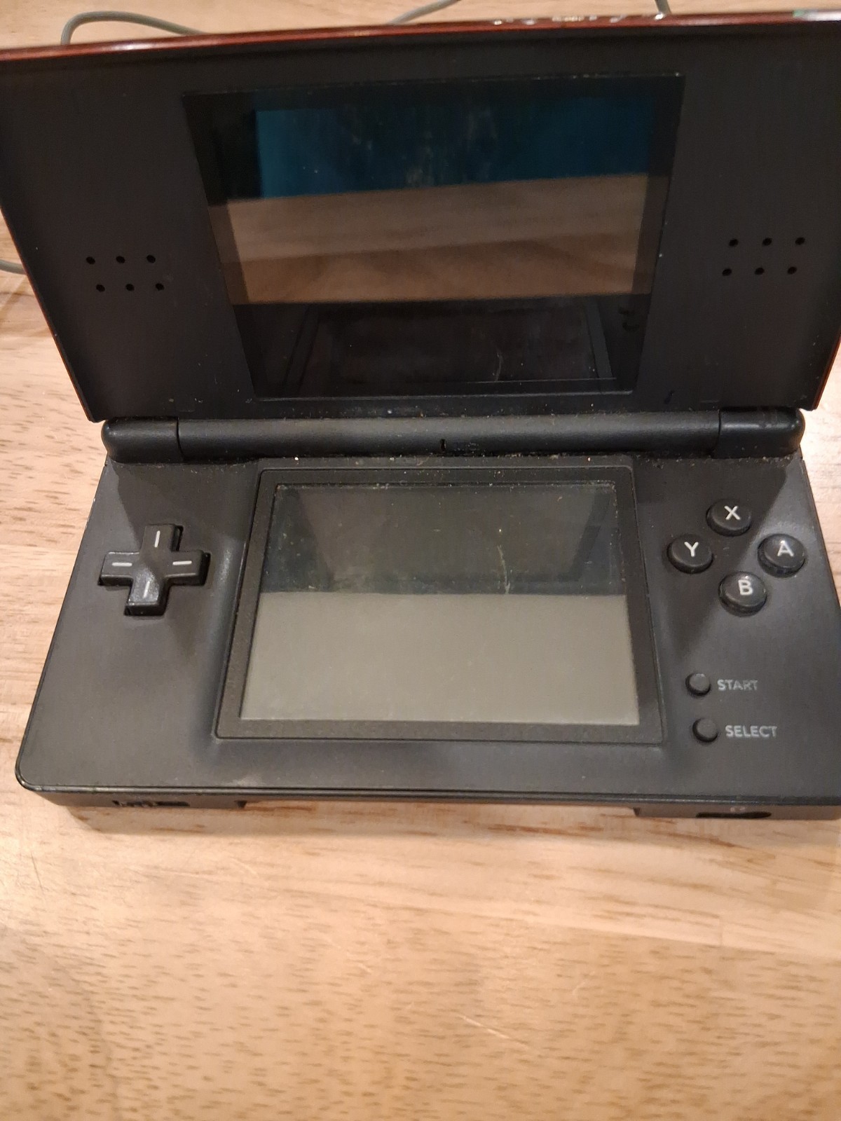 Nintendo DS Lite Handheld System -red/Black With Charger Cord Parts Only
