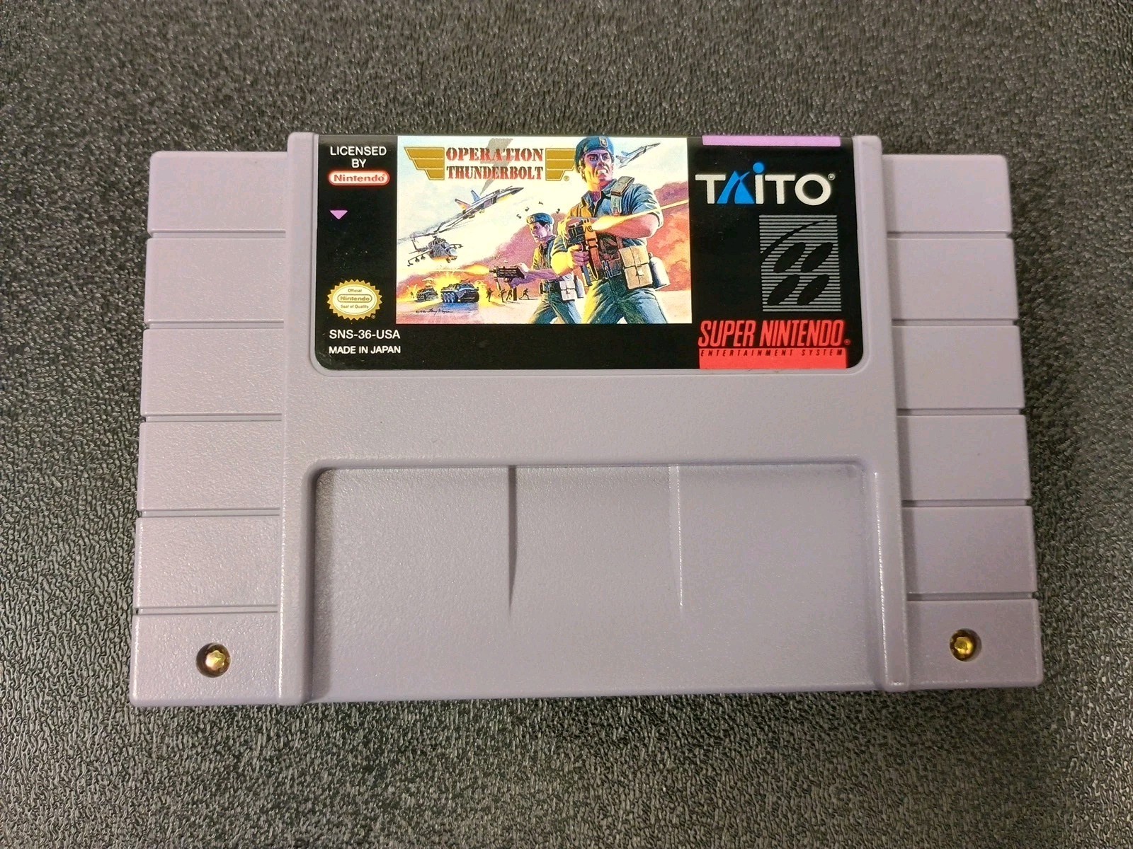 Operation Thunderbolt (Super Nintendo, SNES, 1994) Cartridge Only