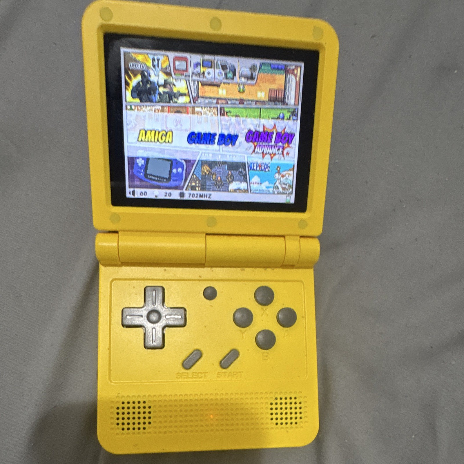 PowKiddy Yellow Handheld Flip (Clamshell) Video Game Console System – Used