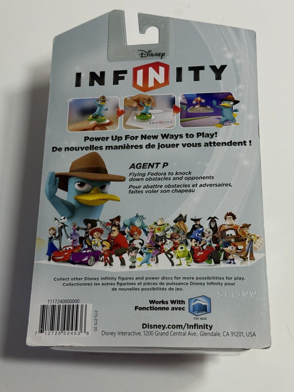 DISNEY INFINITY 1.0 AGENT P PERRY OF PHINEAS & FERB ACTION FIGURE NEW In Package