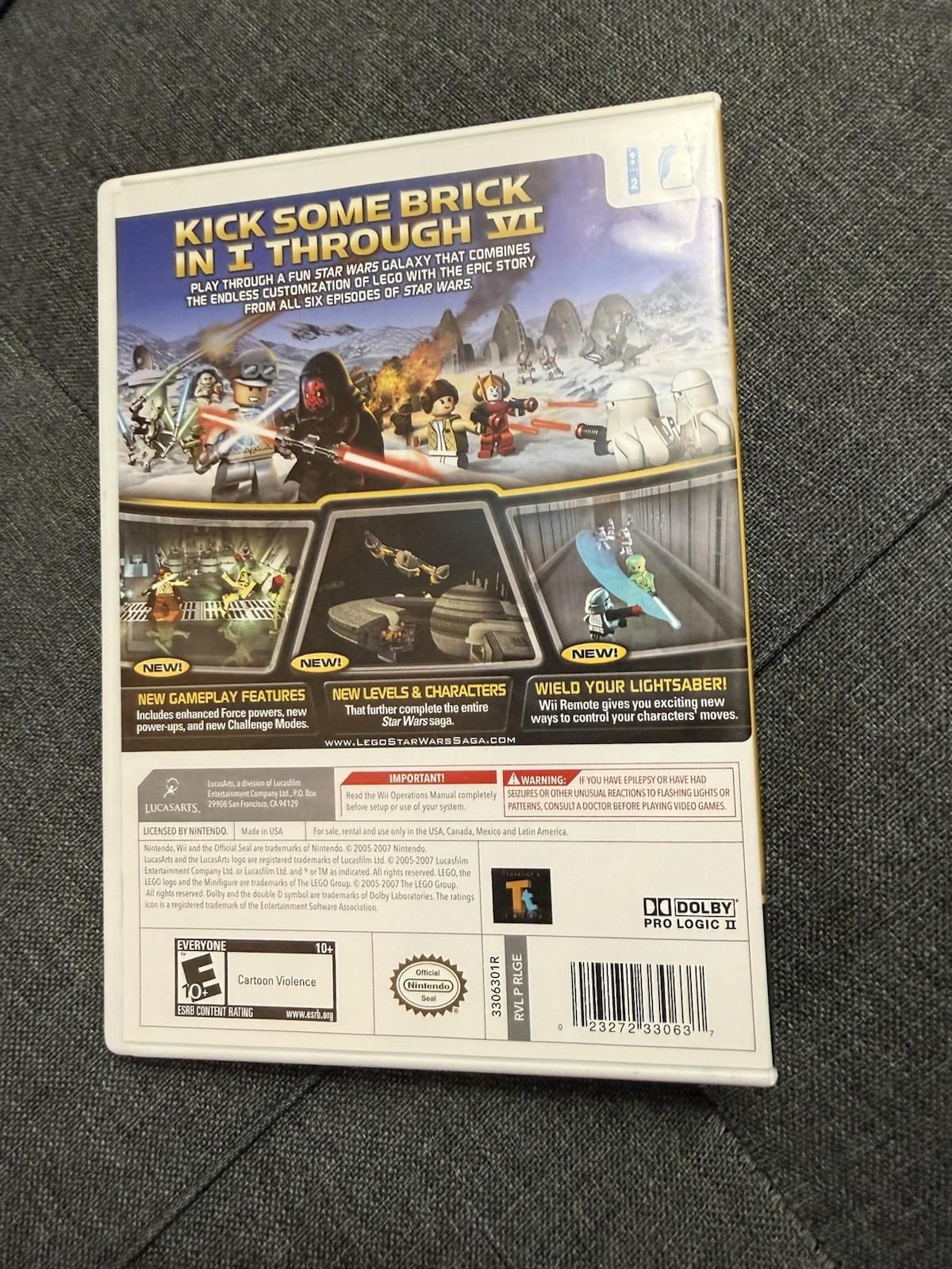 LEGO Star Wars: The Complete Saga Nintendo Wii Game, E10+ (Everyone 10+)