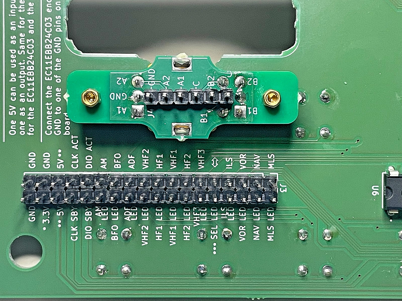 Airbus A320 Radio Management Panel (RMP) — Fully Assembled PCB
