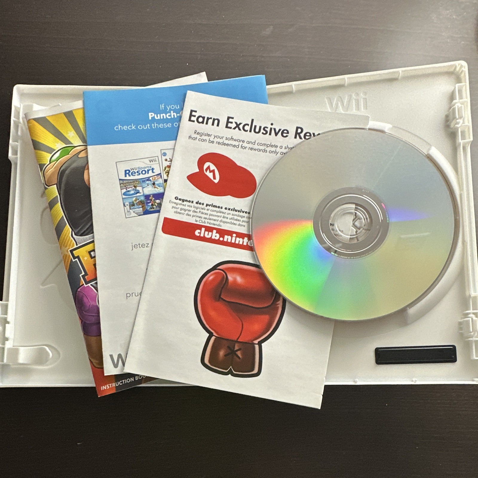 Punch-Out!! Nintendo Selects Wii CIB Manual Included