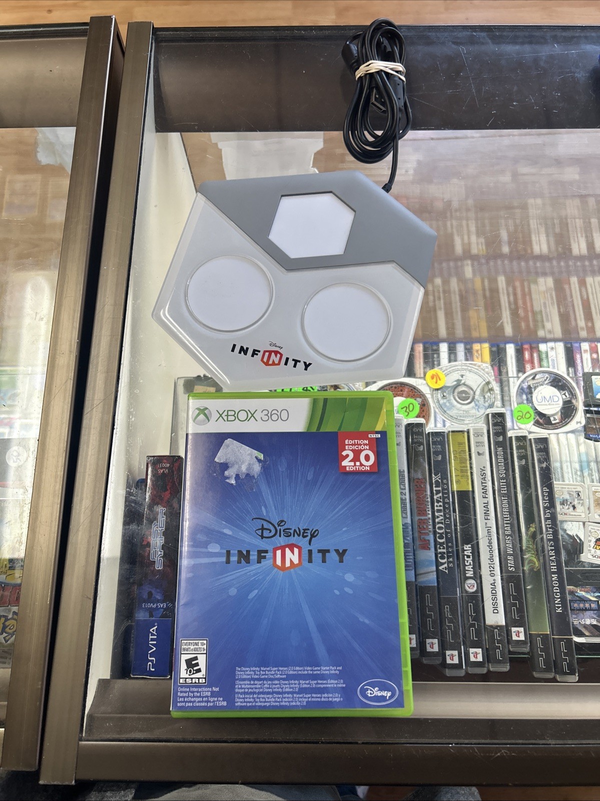 XBox 360 Disney Infinity 2.0 Game and Base With 4 Figures