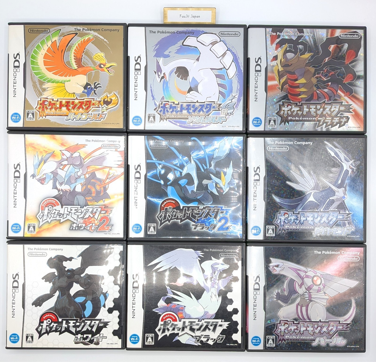 Pokemon Black White 1 2 Heart Gold Soul Silver Perl Diamond Platinum DS Japanese