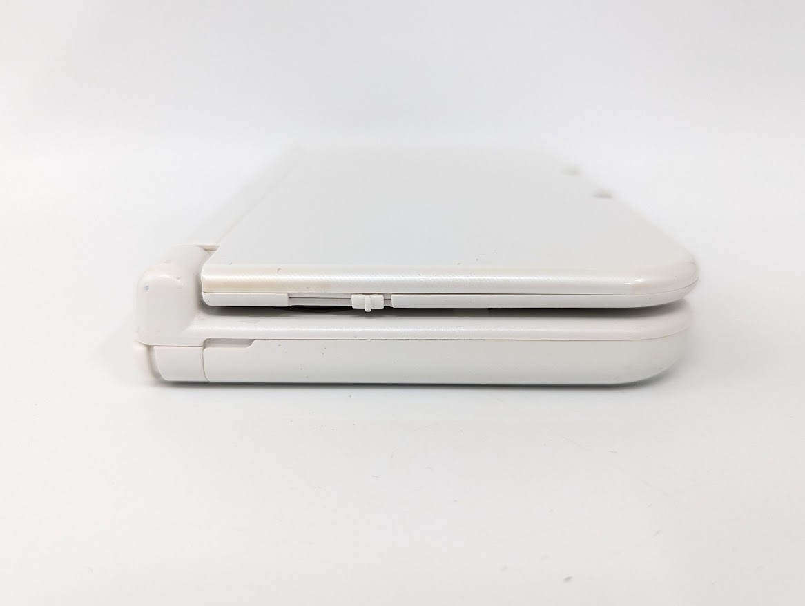 B79 Nintendo new 3DS LL XL console Pearl White w/adapter fx