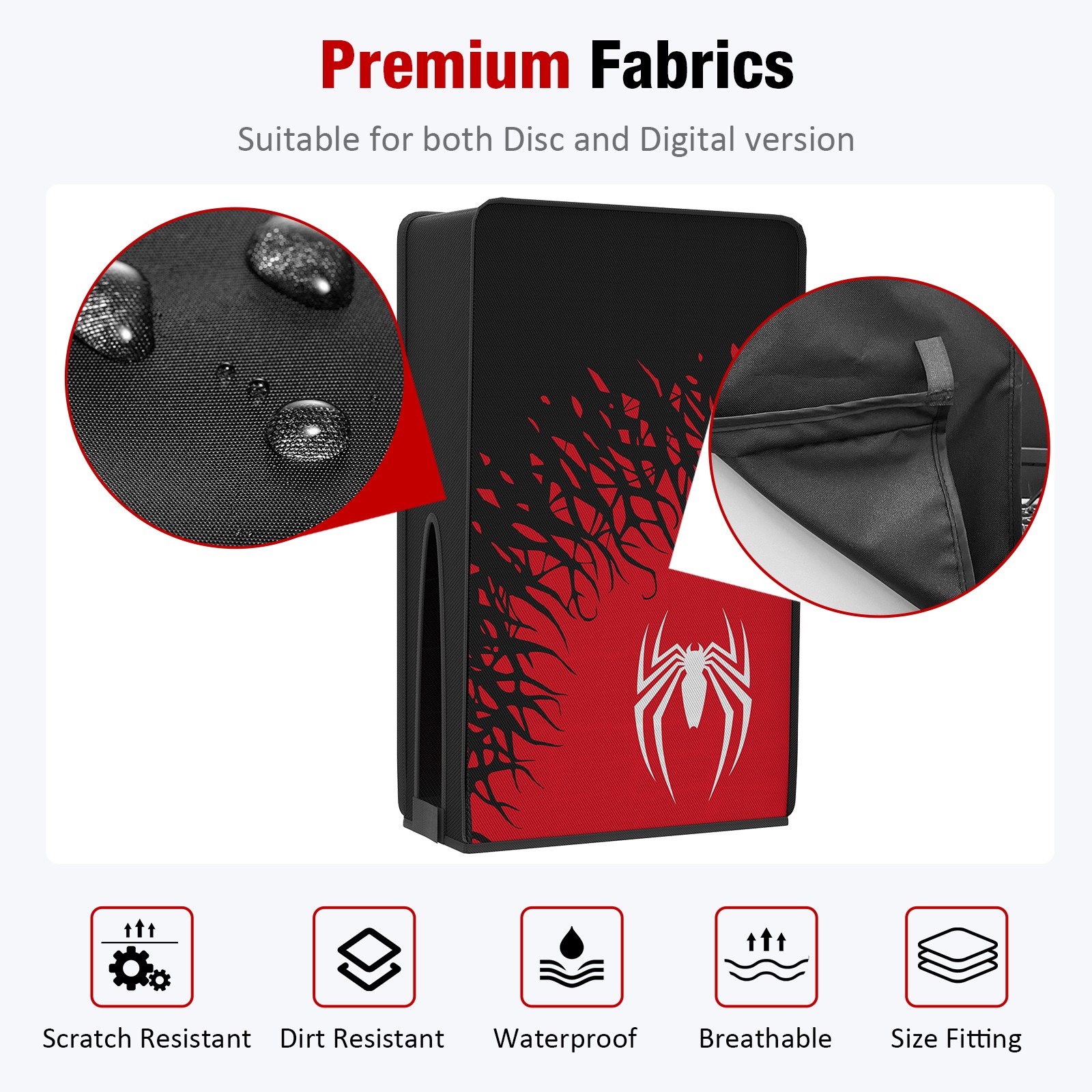 Dust cover for PS5 Pro disc/digital Edition ,washable and scratch-resistant