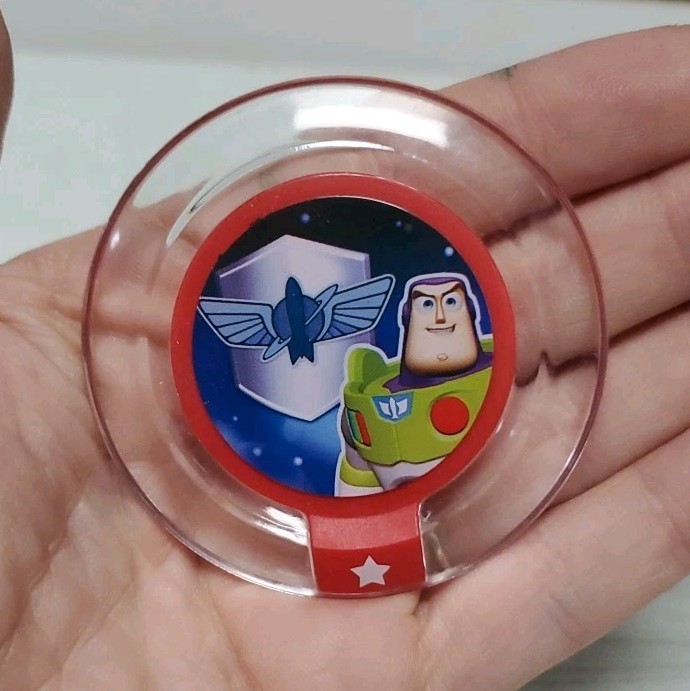 Disney Infinity Toy Story Lot 2: Crystal Buzz Lightyear, Playset Crystal & Discs