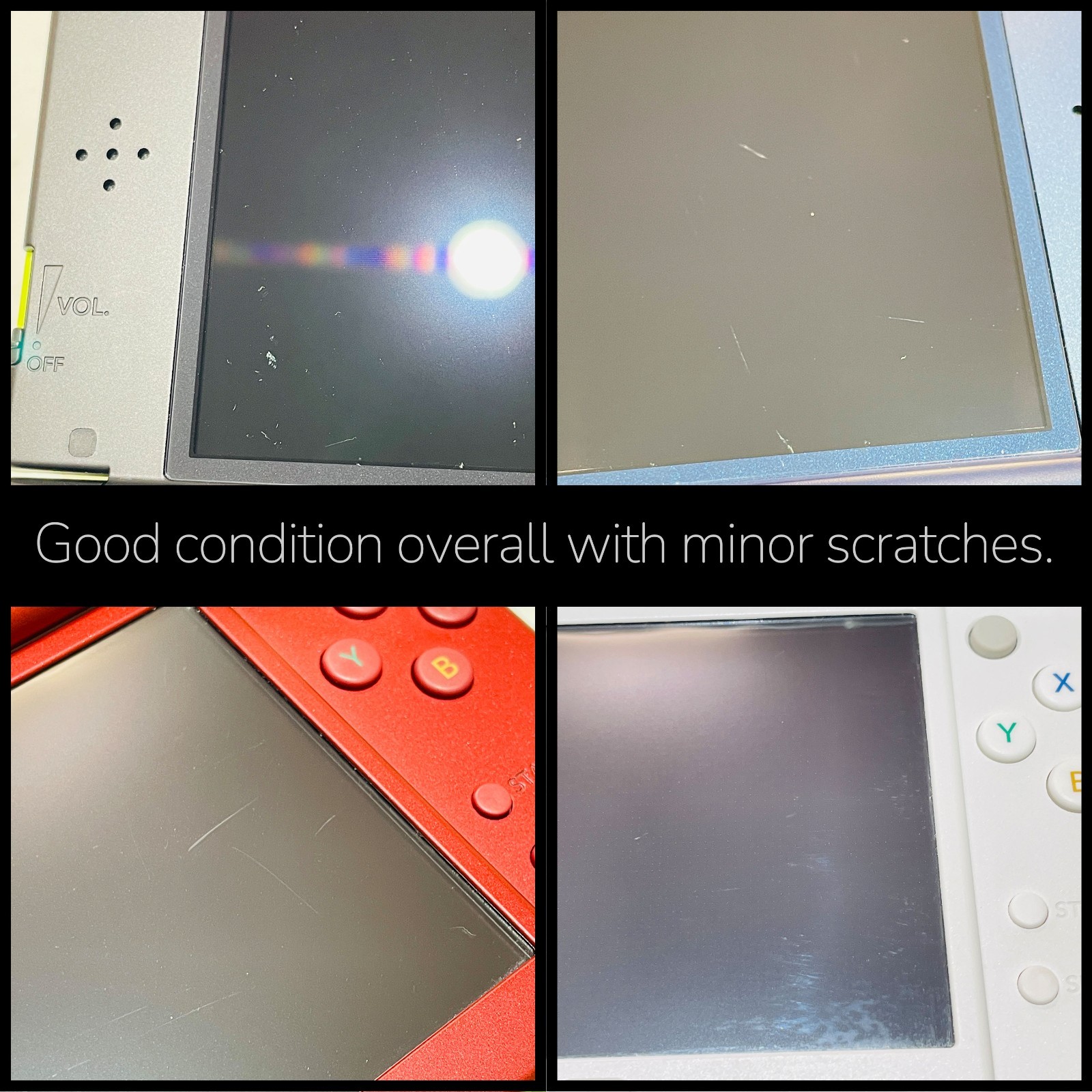 Nintendo New 3DS LL XL Console Only Region Free / New Battery Charger Stylus SD