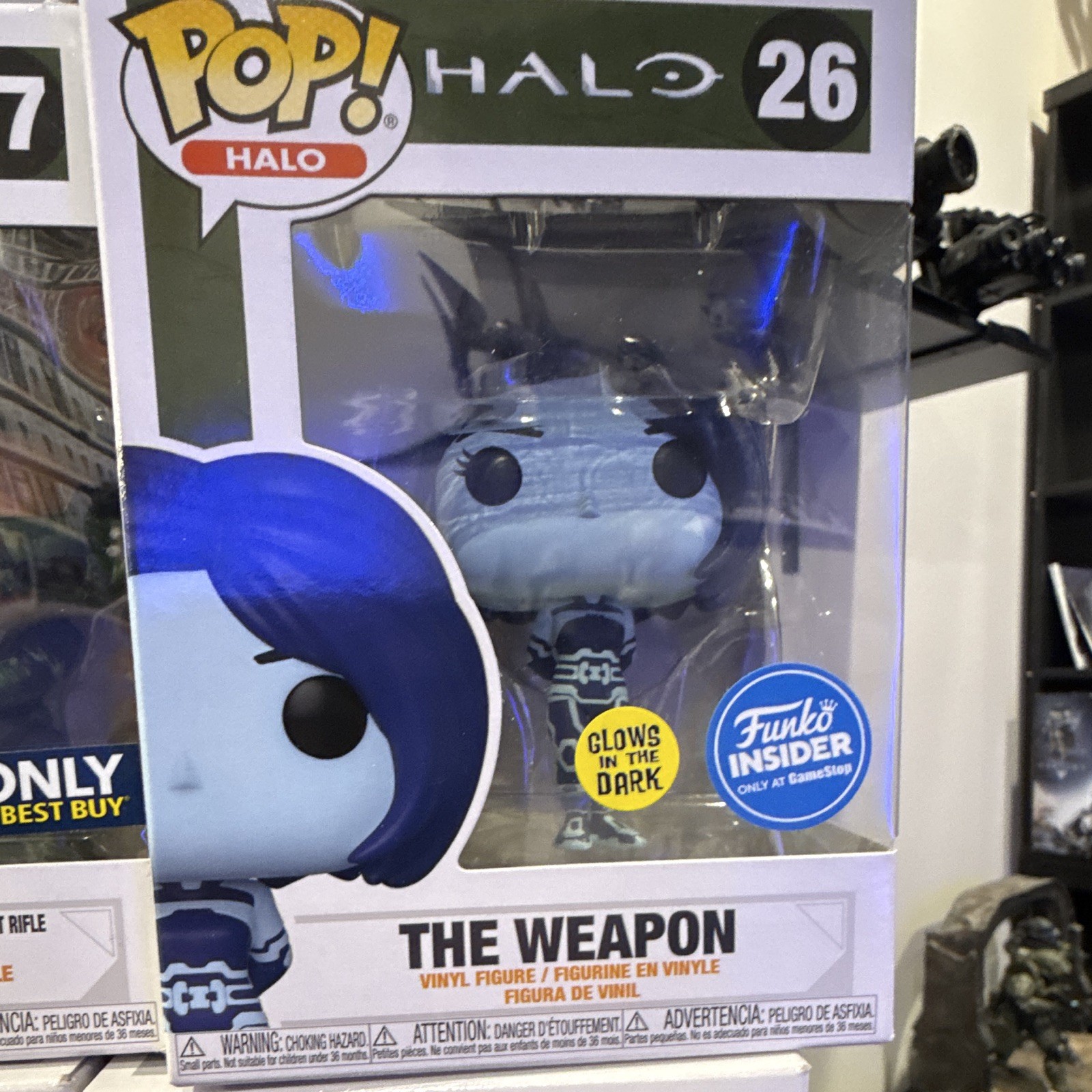 Funko Pop! Halo Vinyl Figure Lot Glows in Dark Master Chief Buck Weapon Escharum