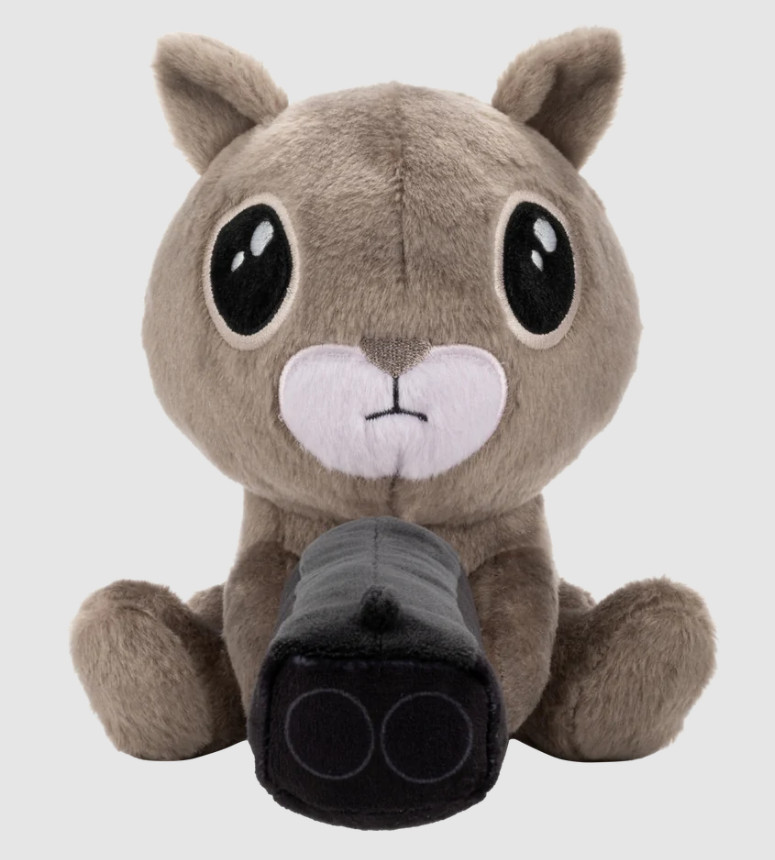 RARE Makeship SQUIRREL WITH A SHOTGUN Gun Video Game Limited Plush Only 523 Made
