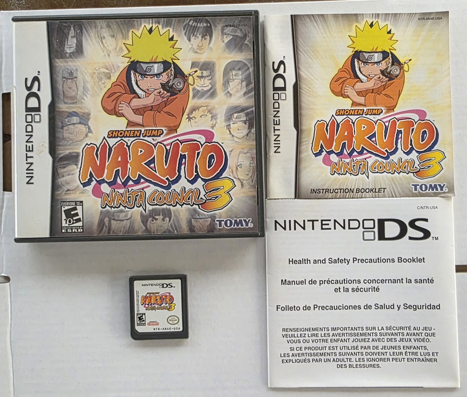Naruto: Ninja Council 2, 3, & Ninja Destiny (Nintendo DS, GBA) Lot of 3 – Tested
