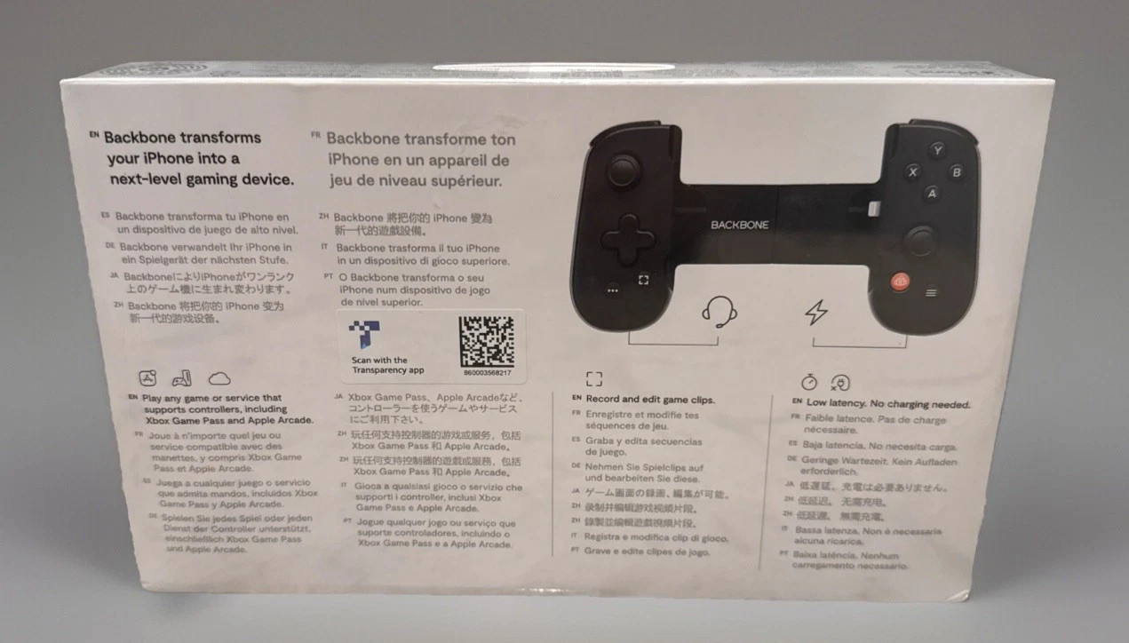 Backbone One iOS BB-02-B-R Mobile Gaming Game pad Controller For iPhone New