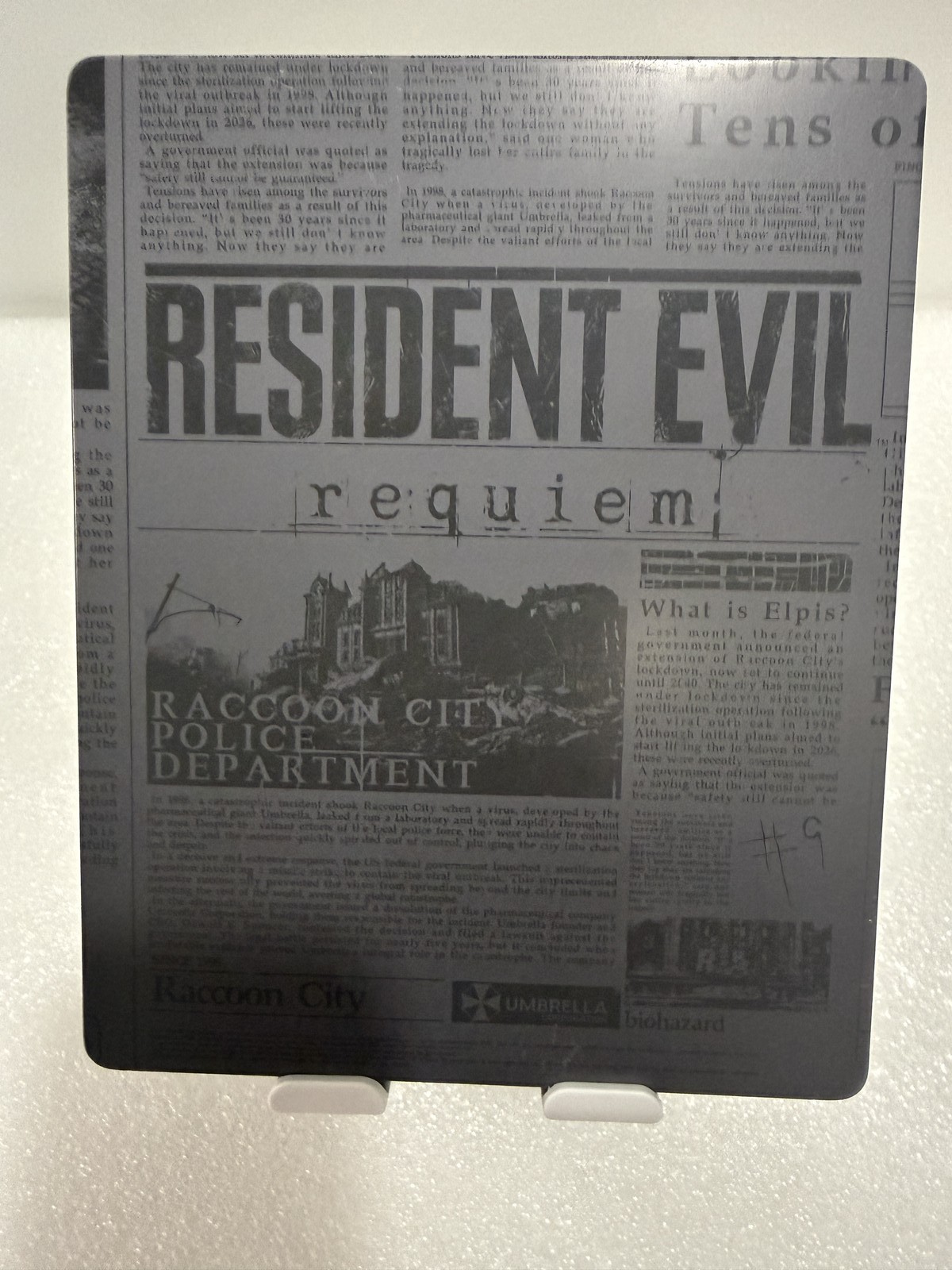 Resident Evil Requiem Official G2 Steelbook Case PS4/PS5/Xbox (NO GAME)