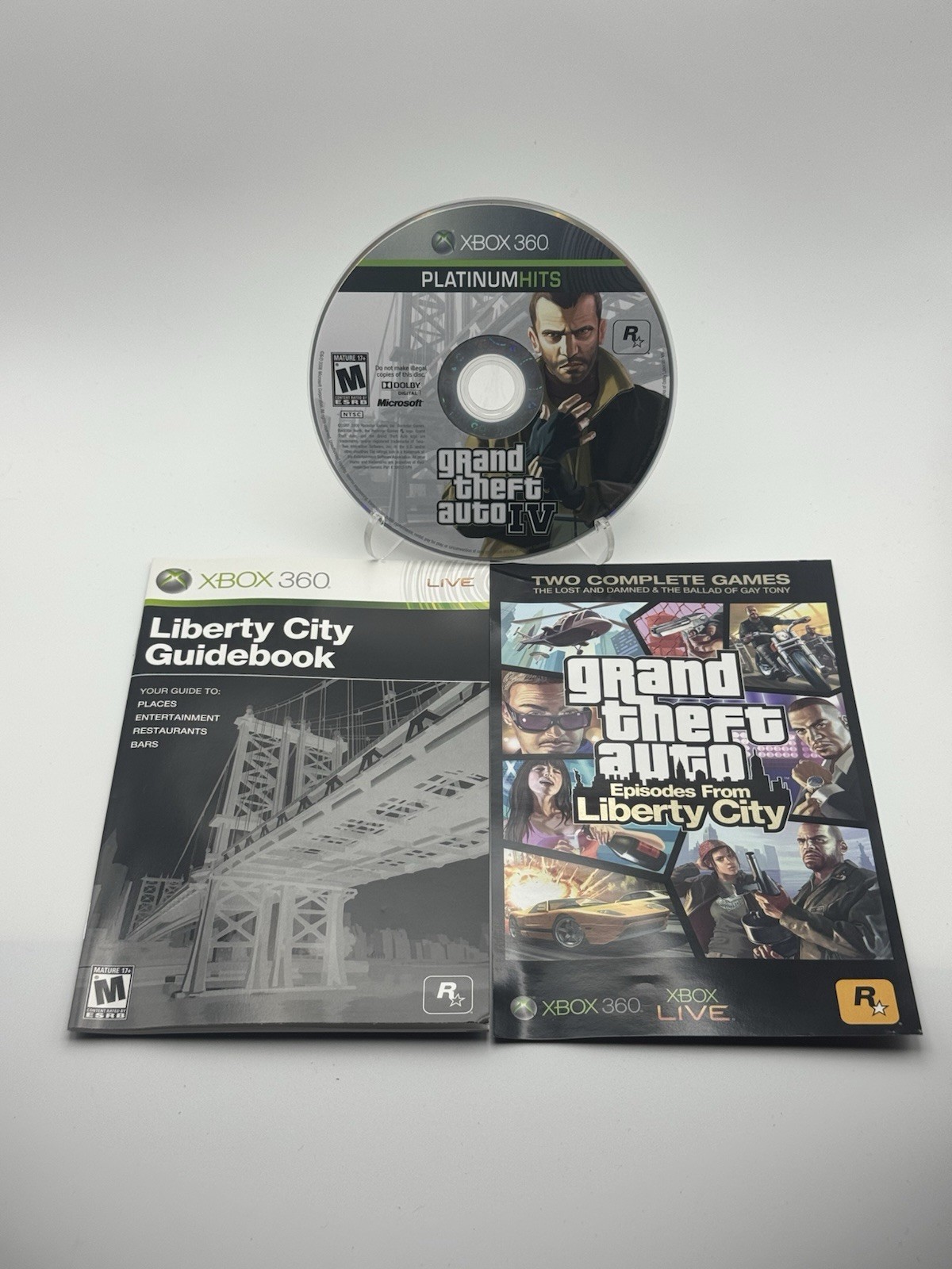 Grand Theft Auto IV Platinum Hits For Xbox 360 Complete in Box Tested & Working