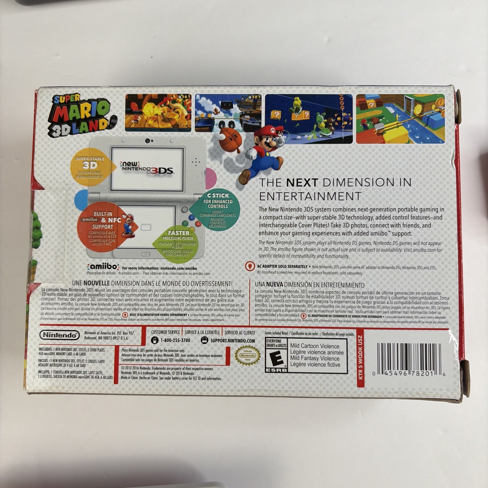 New Nintendo 3DS Super Mario 3D Land Edition Console In Original Box W Plates