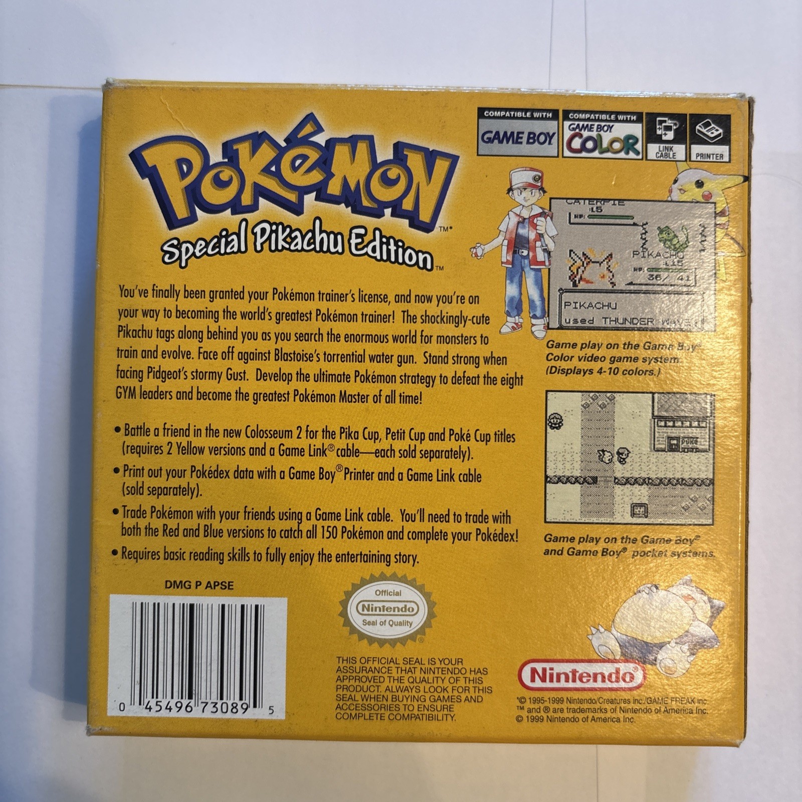 Pokemon RED BLUE YELLOW Authentic Complete in Box CIB Nintendo GAMEBOY
