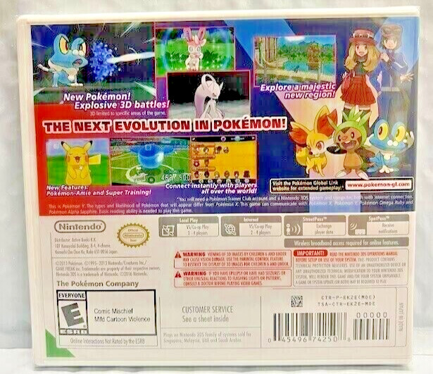 Pokemon X + Y + Alpha Sapphire + Omega Ruby 3DS Brand New 4 Game Bundle Sealed