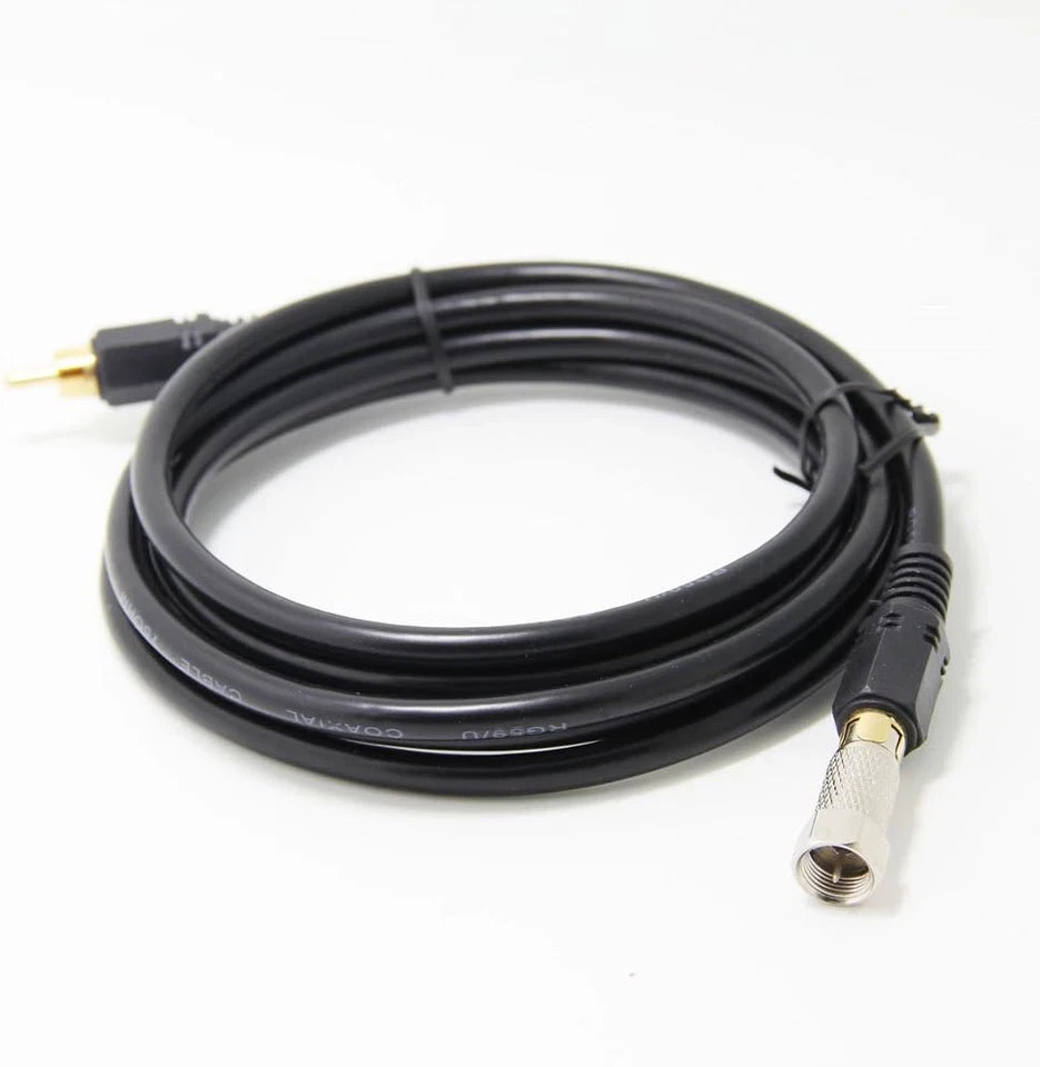 RCA Video Cable with RF TV Connector for Atari 2600 Jr 7800 Colecovision Intelli