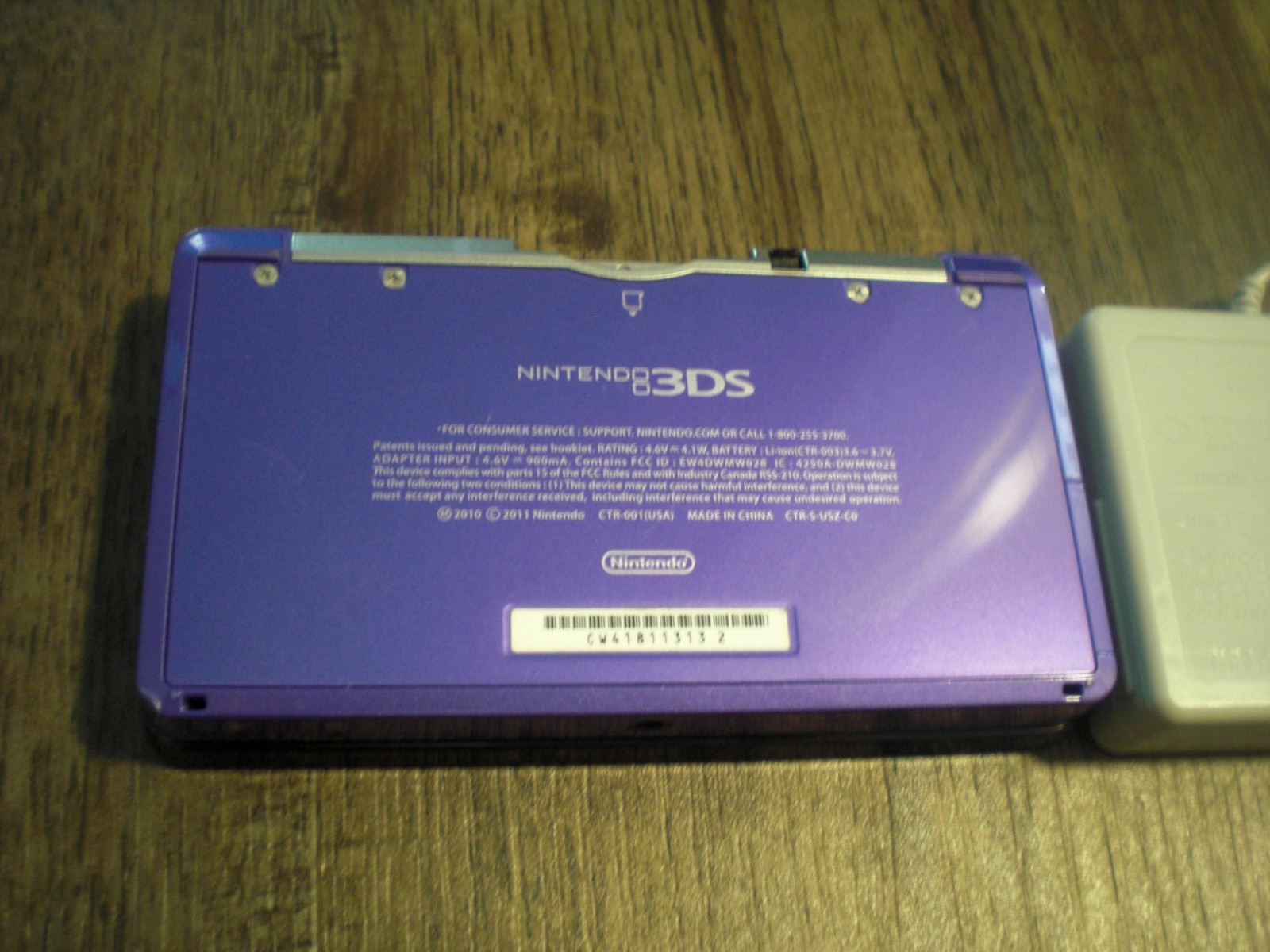 Nintendo 3DS Console PURPLE Console System US USA Version NTSC TESTD Play DS 3DS