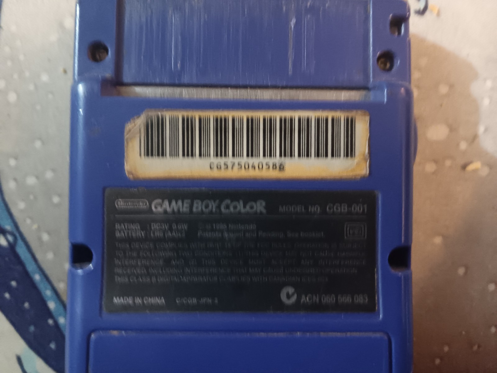 Nintendo Game Boy Color Pokémon Grape Console