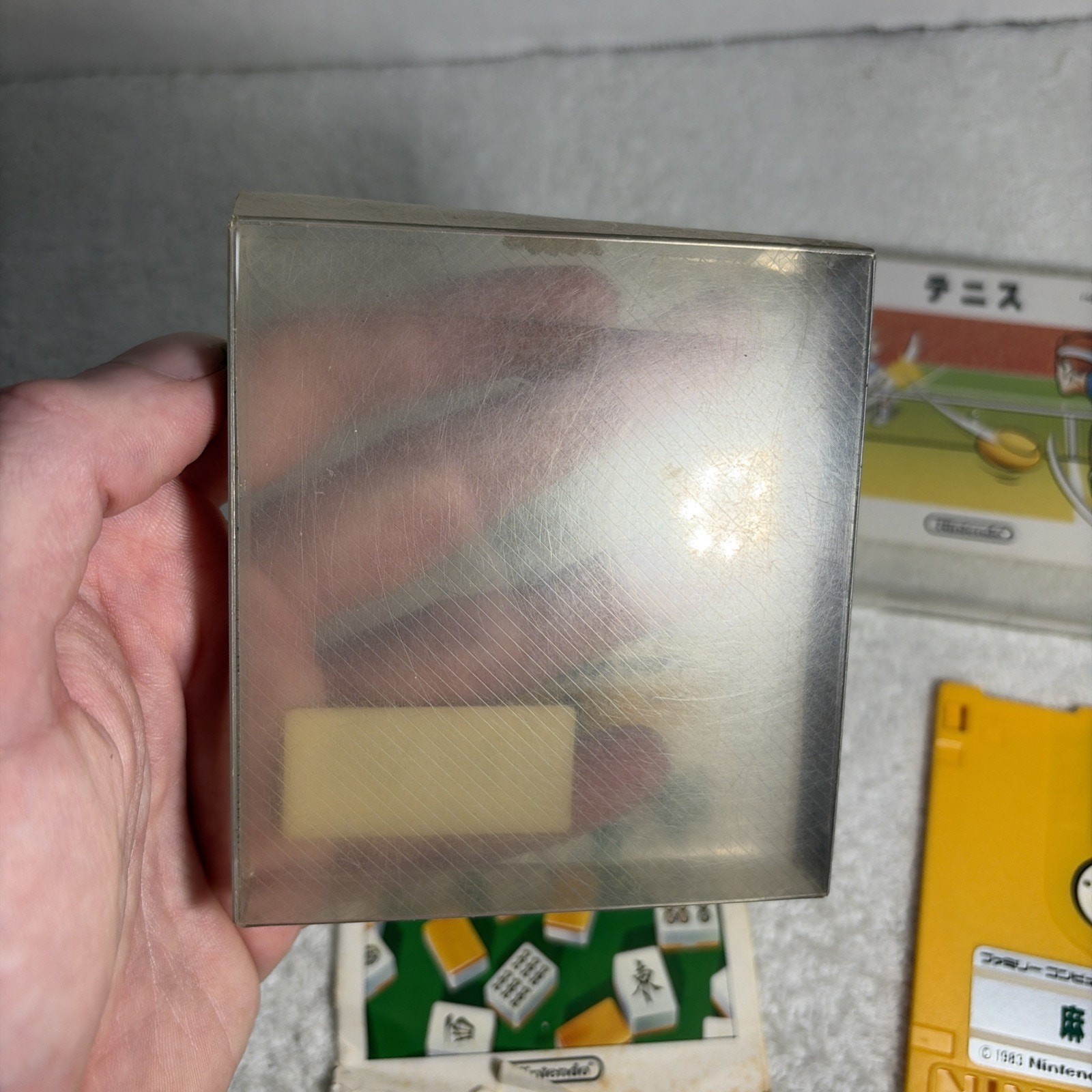 Tennis & Mahjong Nintendo Famicom Disk System Japan Import US Seller Tested