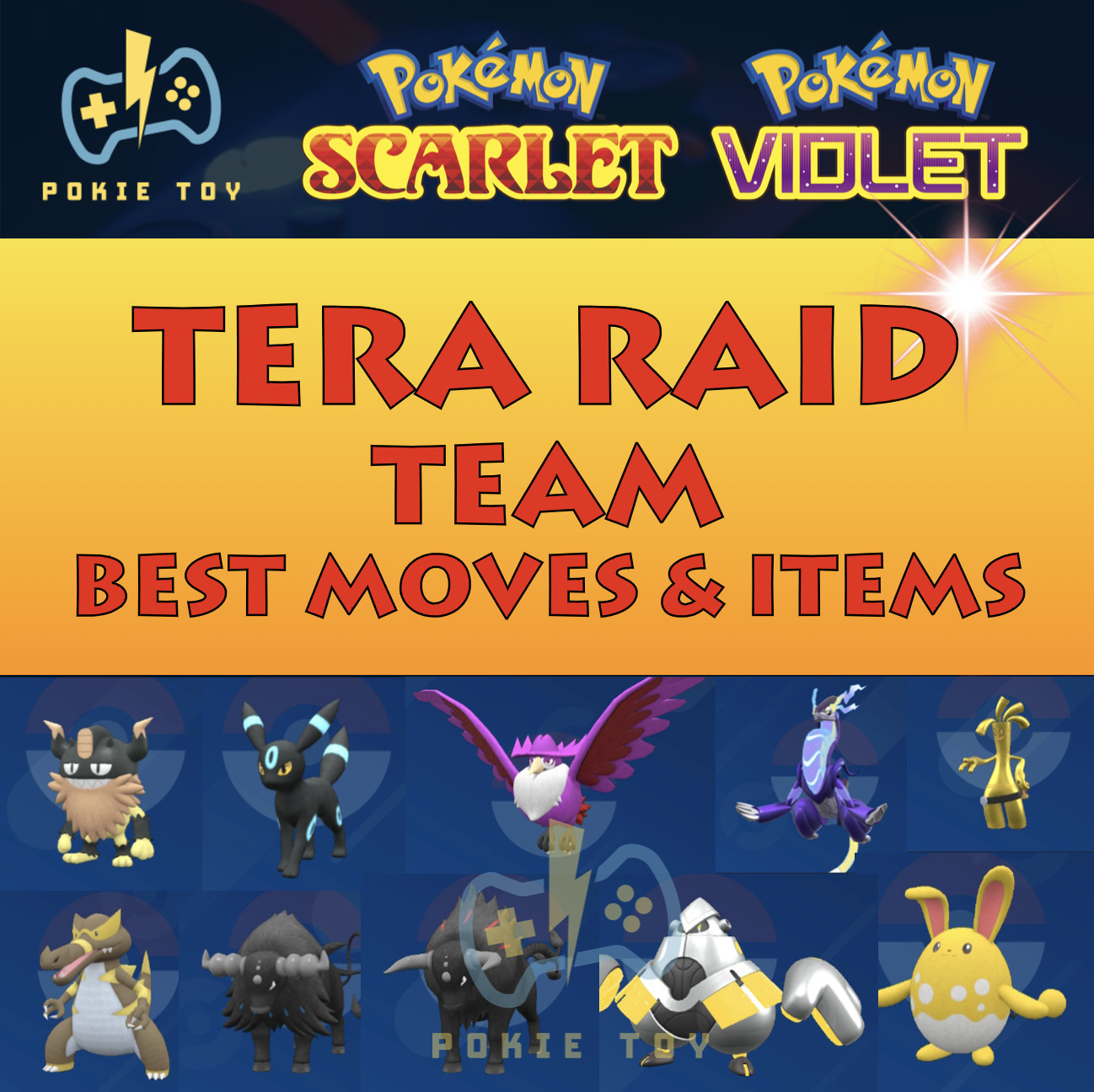 TERA RAID TEAM PACK 6IV MOVES ITEMS BATTLE READY | POKEMON SCARLET VIOLET