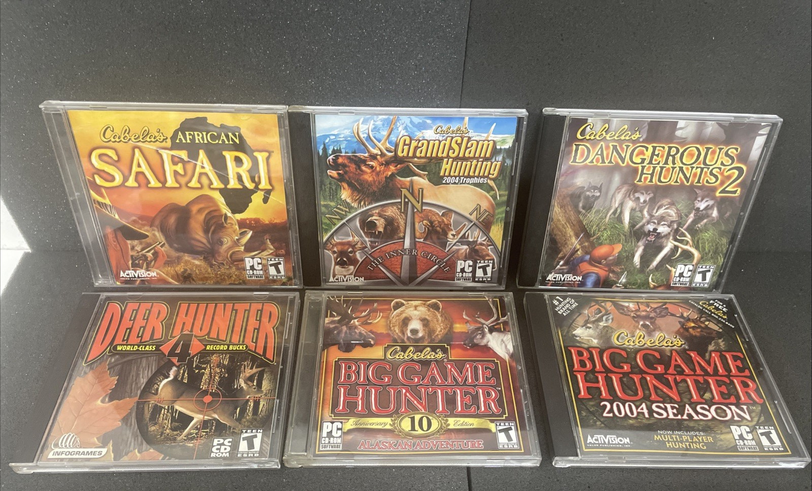 Lot of 28 PC Shooting Games, Cabelas Game Hunter, Trophy Hunter, Safari Etc.