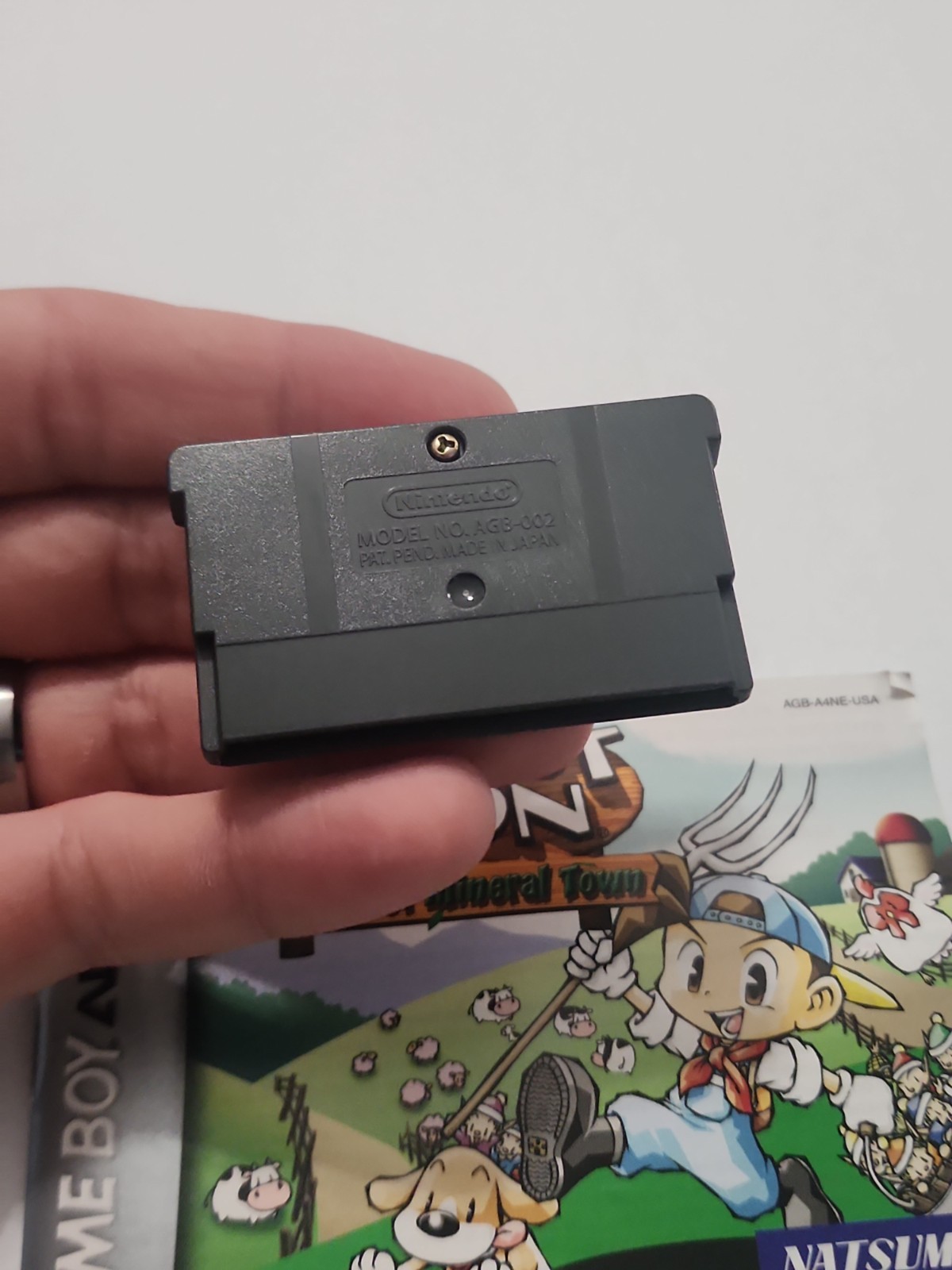 Harvest Moon: Friends of Mineral Town GBA Cartridge And Manual Tested Authentic
