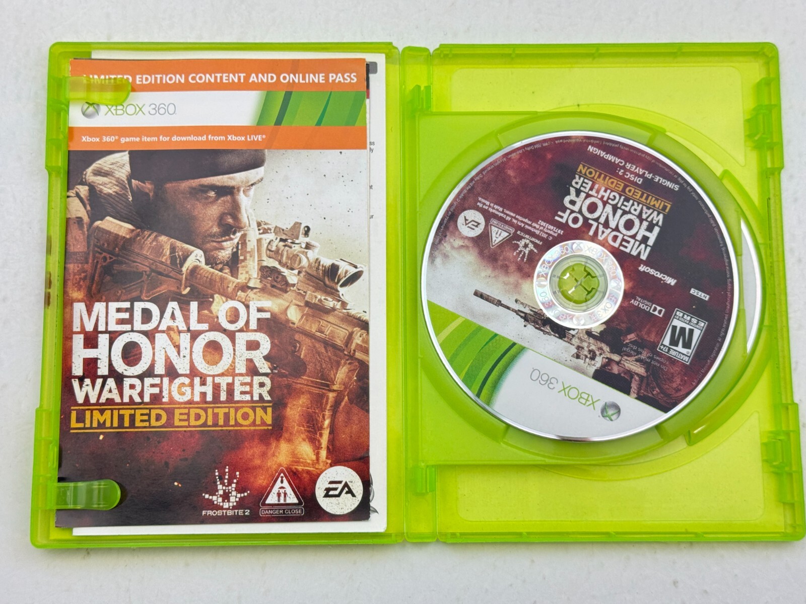 Microsoft XBOX 360 Battlefield 4 Beta Medal of Honor Warfighter Video Game