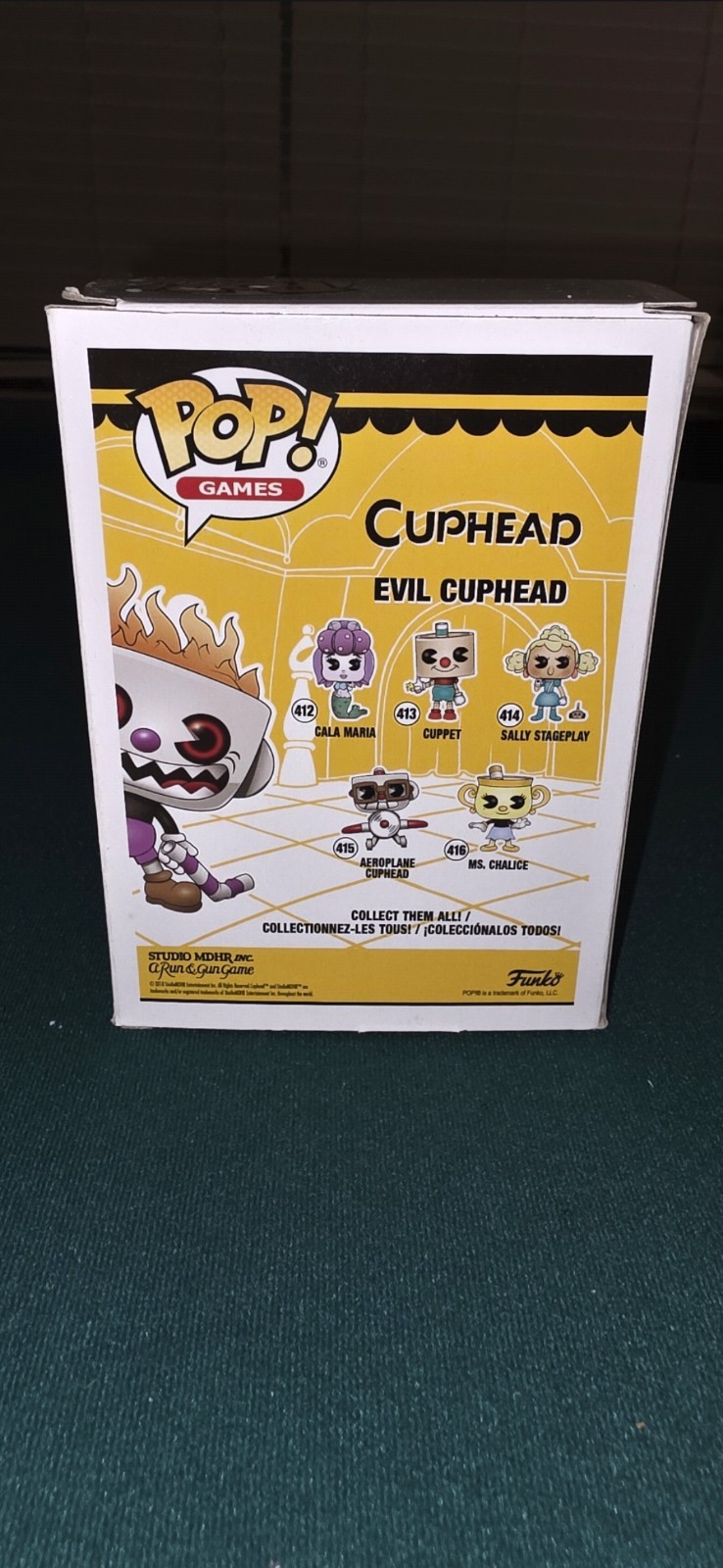 Funko Pop! Games Evil Cuphead #417 Vinyl Figure Hot Topic Exclusive (2018)