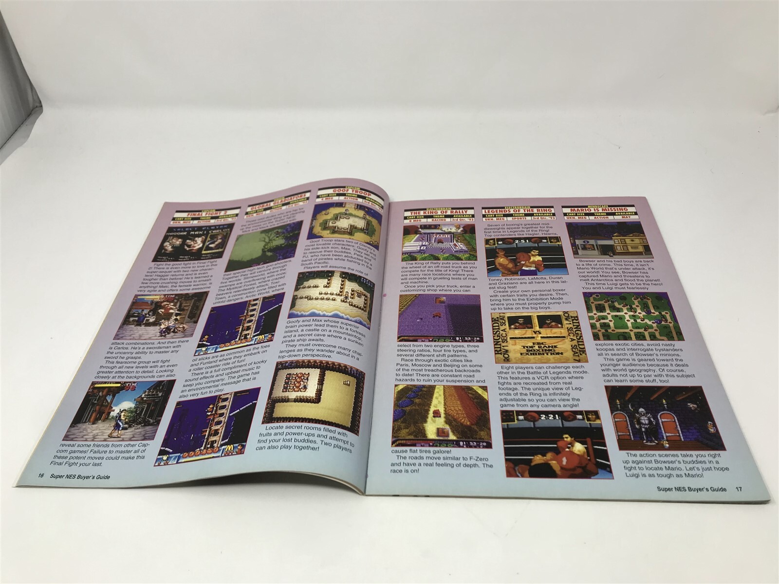 Nintendo Buyer’s Guide Video Game Magazine 1993 Mortal Kombat Super Nes CD-ROM