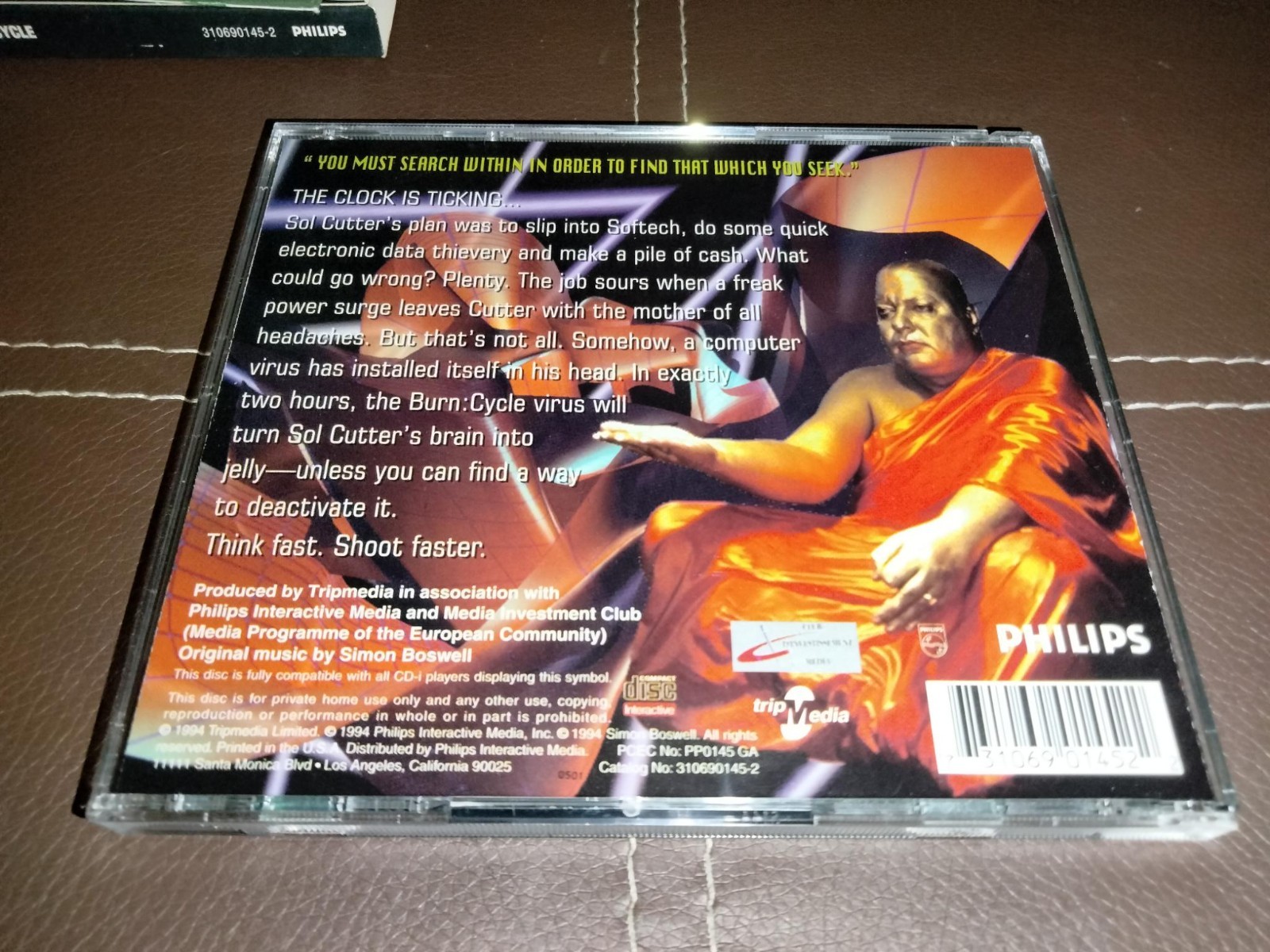 BURN:CYCLE – PHILIPS CD-i – MINT CONDITION!
