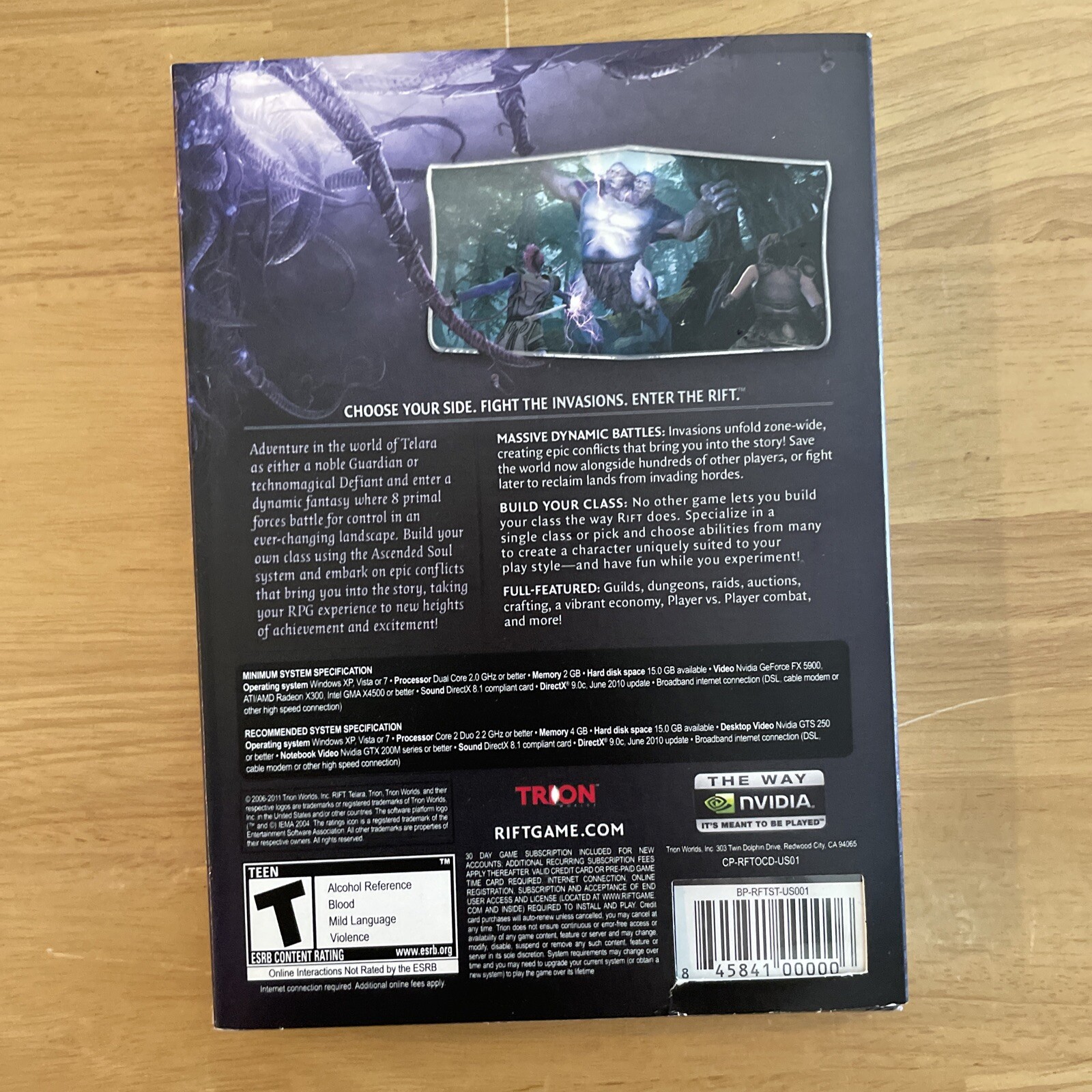 Rift PC 2011 Video Game Brand New and Sealed