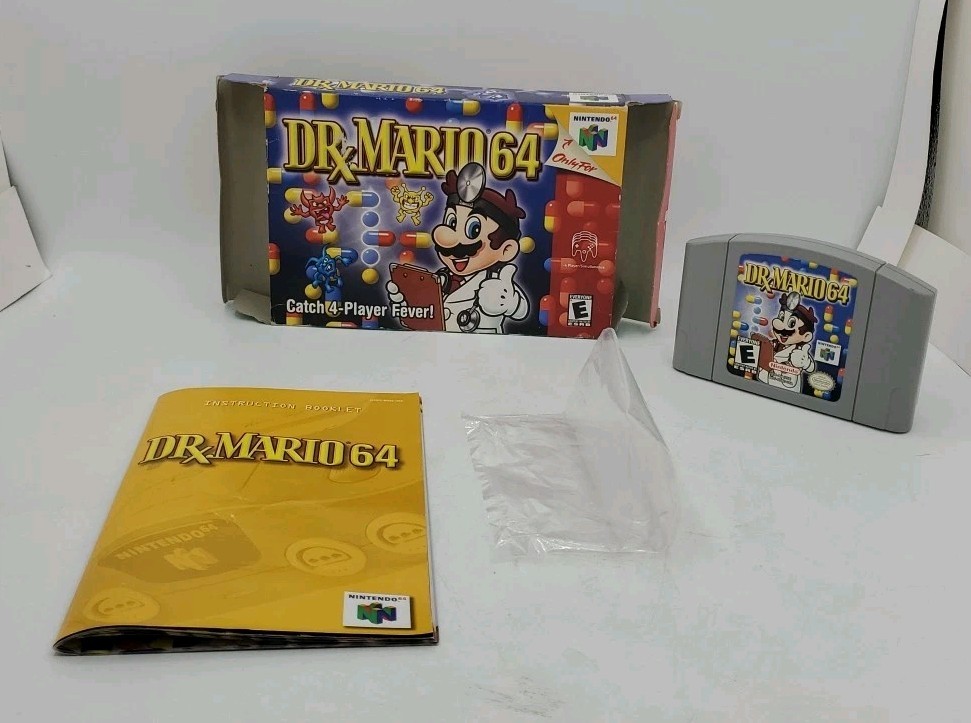 Dr Mario 64 N64 Complete In Box CIB Nintendo 64 Authentic