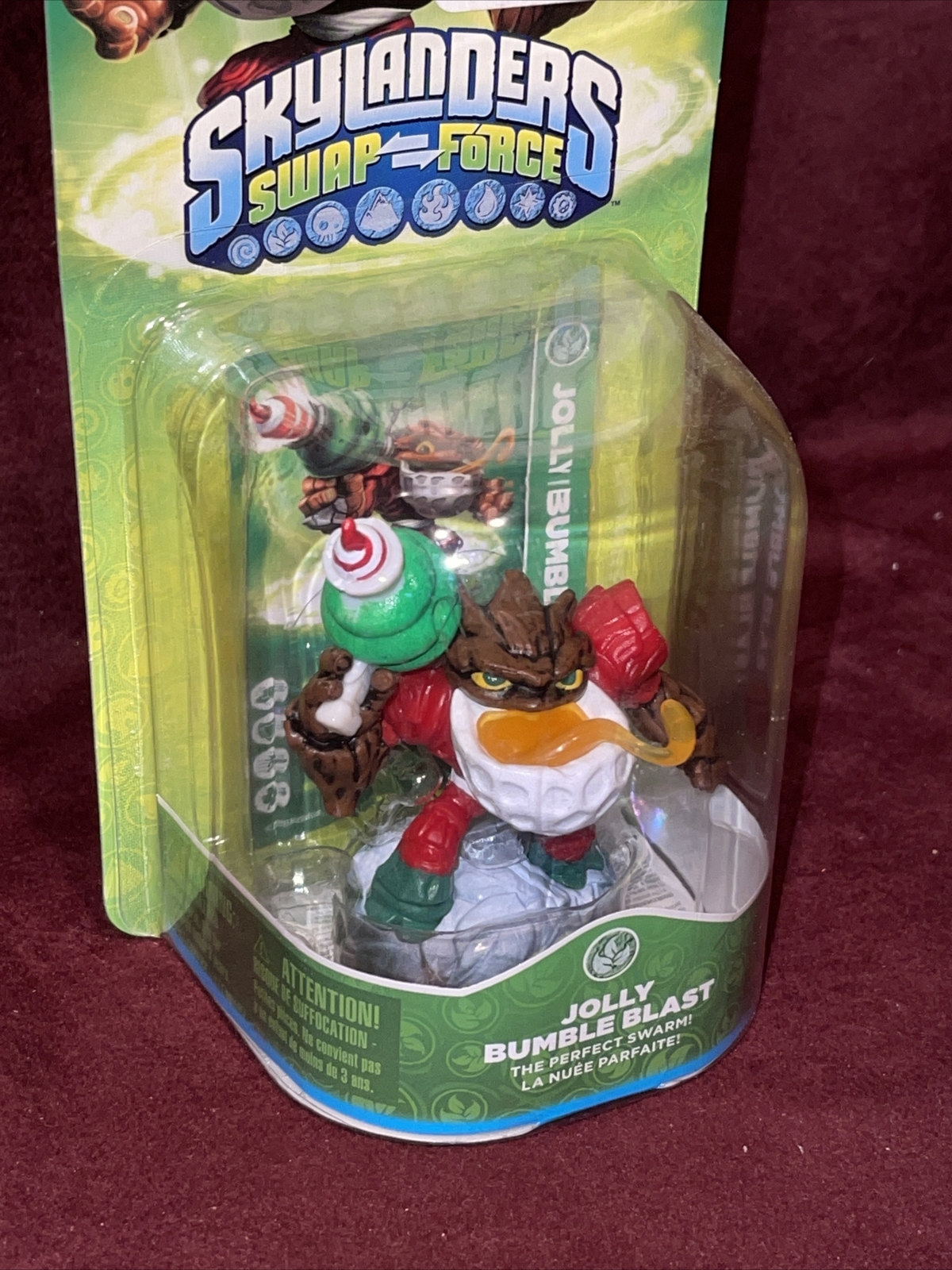 Skylanders Swap-Force Jolly Bumble Blast Holiday Variant Christmas Santa Rare!
