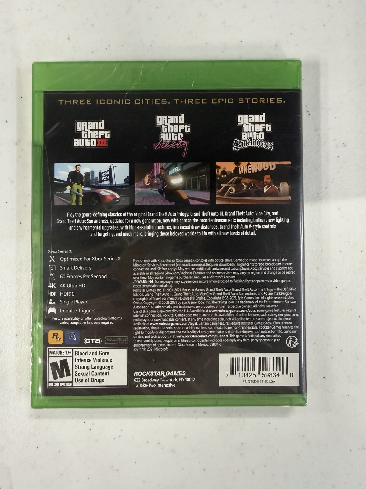 Grand Theft Auto: The Trilogy – The Definitive Edition – Xbox Series X/Xbox One