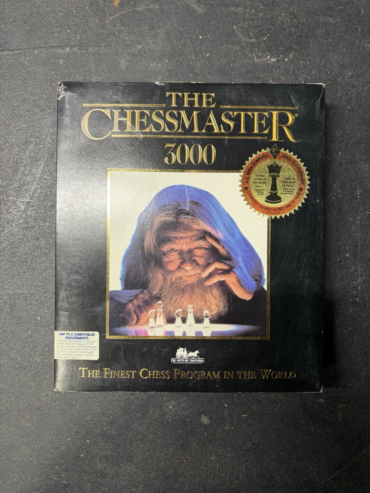 The Chessmaster 3000 IBM PC 3.5+5.25in Floppy Disks CIB Complete In Box